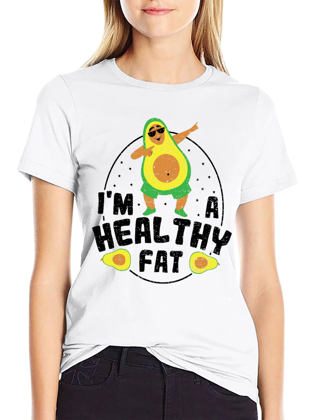 Im A Healthy Fat Avocado Graphic Tee