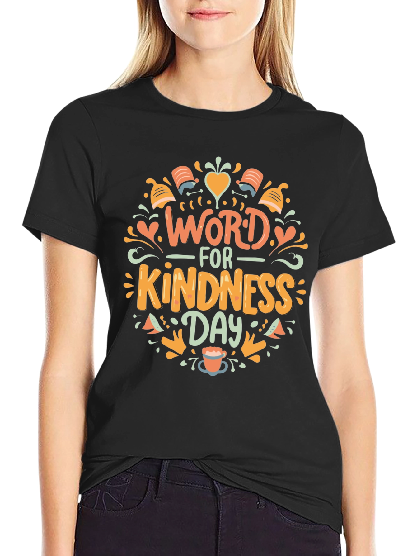 Word for Kindness Day Black T-Shirt