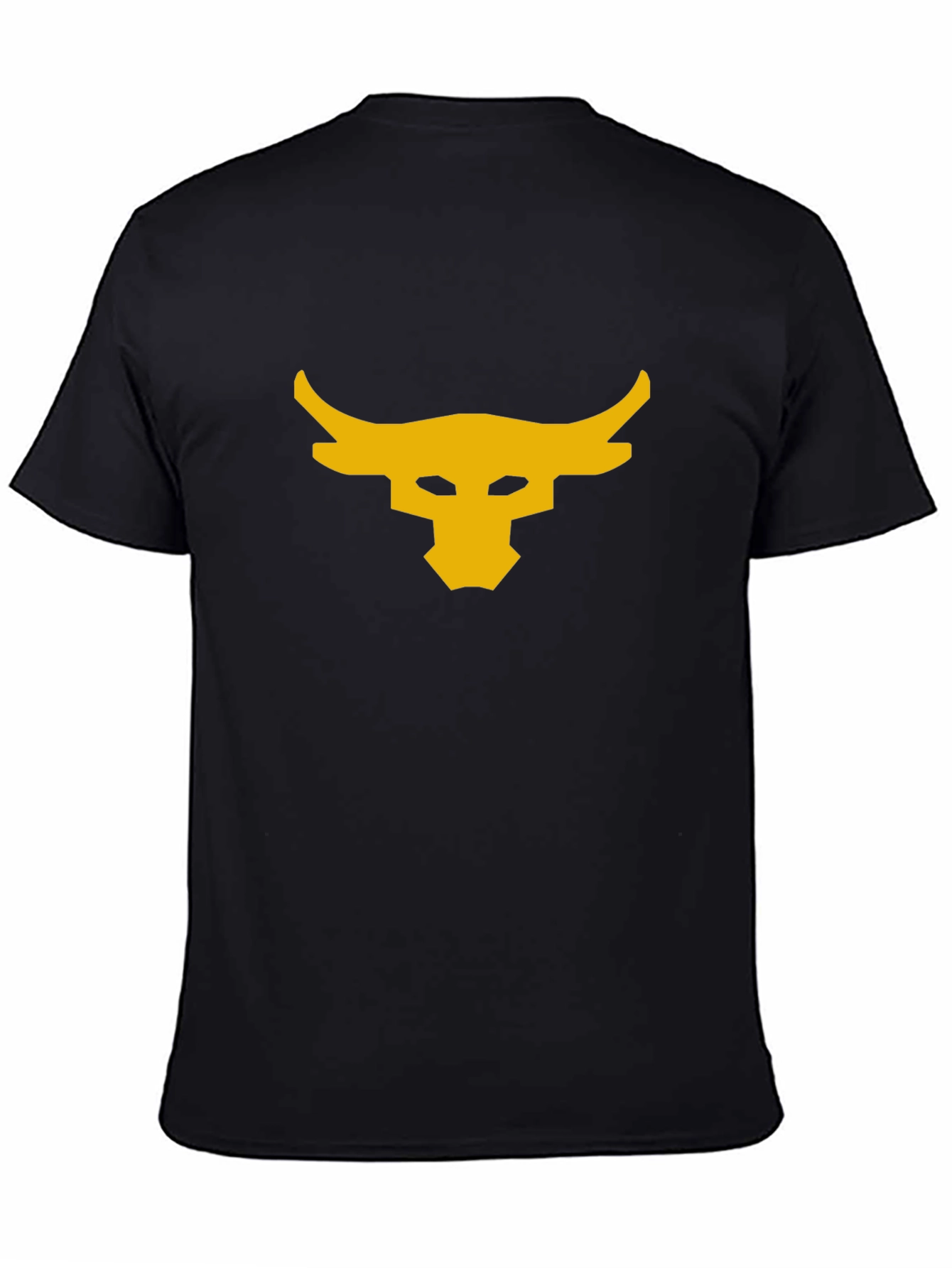 Mens Black T-Shirt with Bull Logo