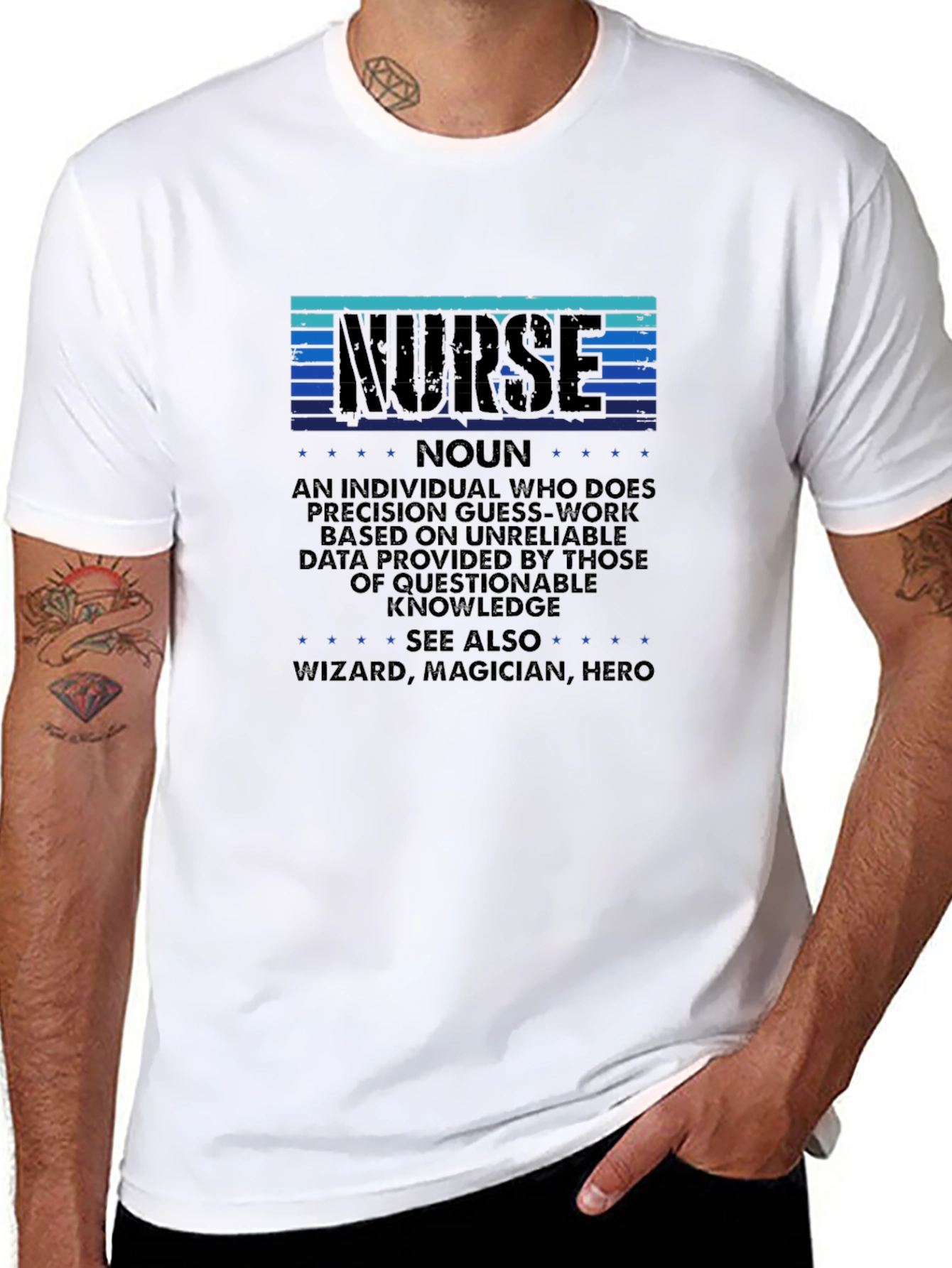 Nurse Definition T-Shirt: Precision Guesswork Hero