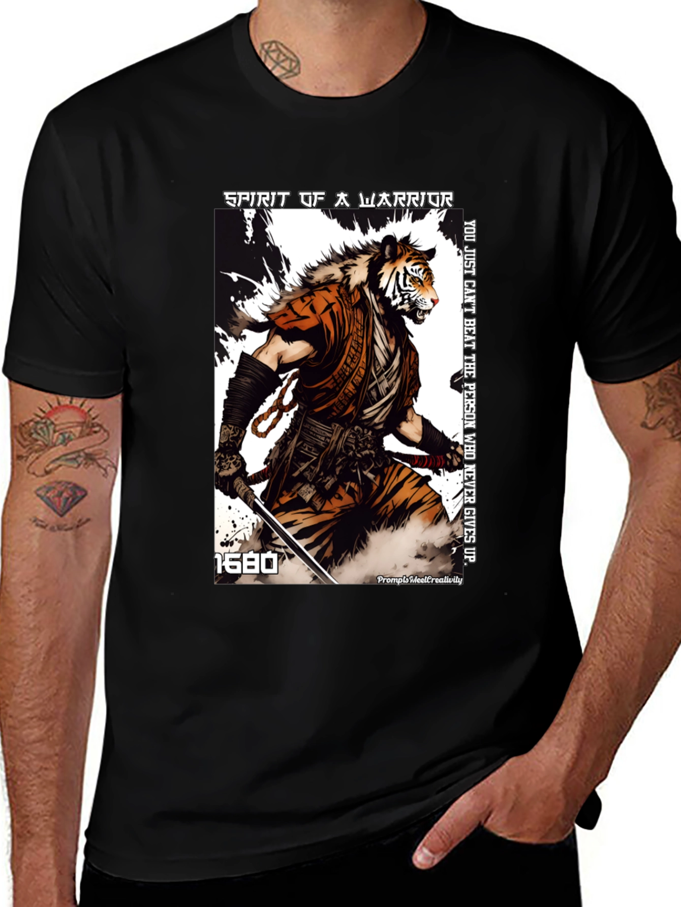 Tiger Warrior Graphic T-Shirt