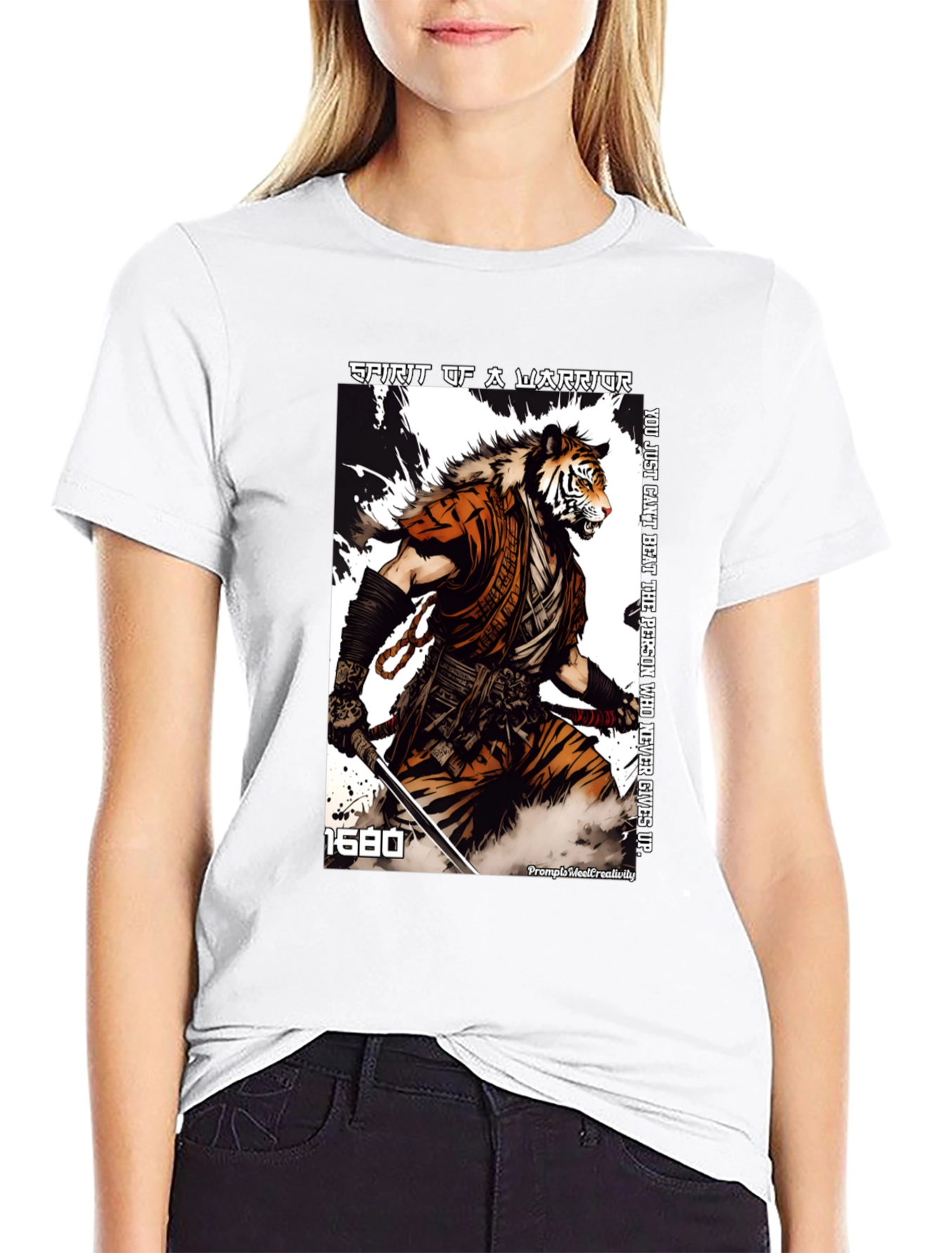 Tiger Warrior Graphic T-Shirt