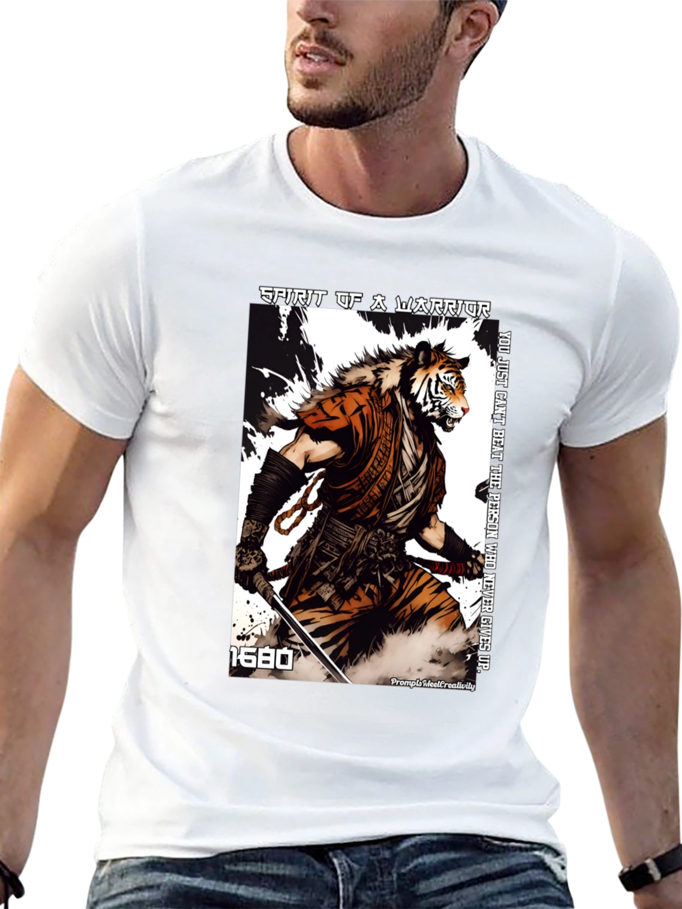 Tiger Warrior Graphic T-Shirt