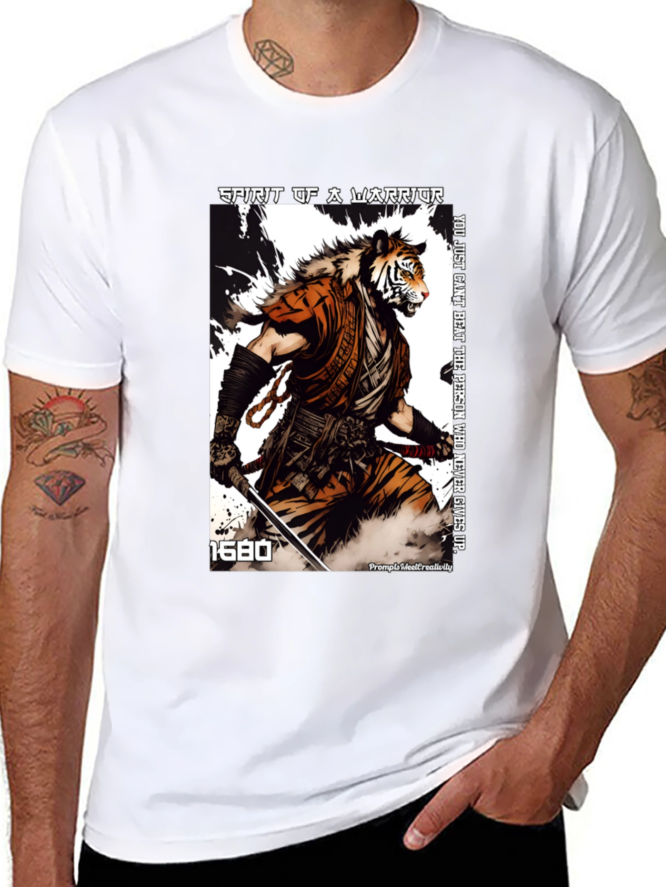 Tiger Warrior Graphic T-Shirt