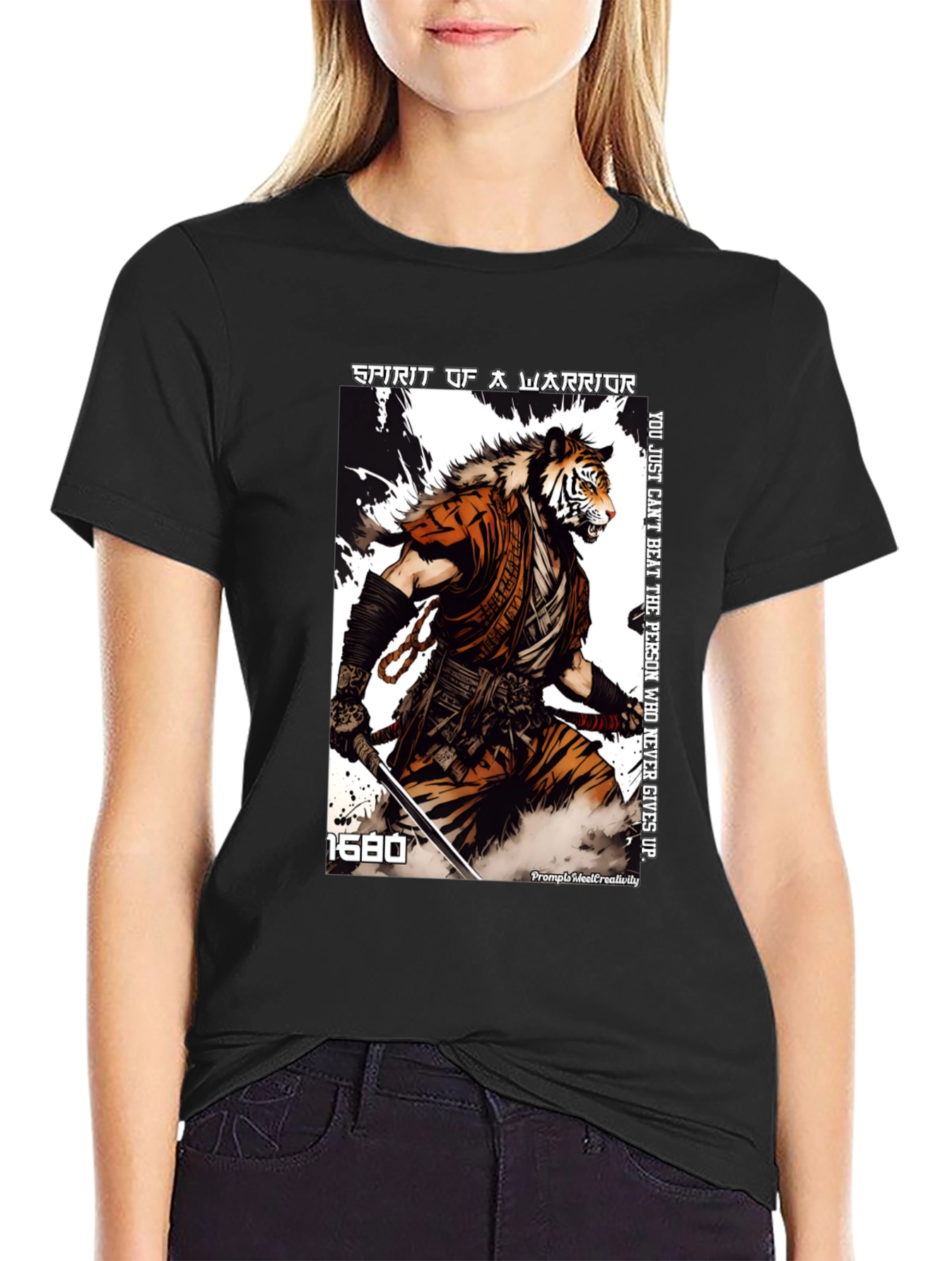 Tiger Warrior Graphic T-Shirt