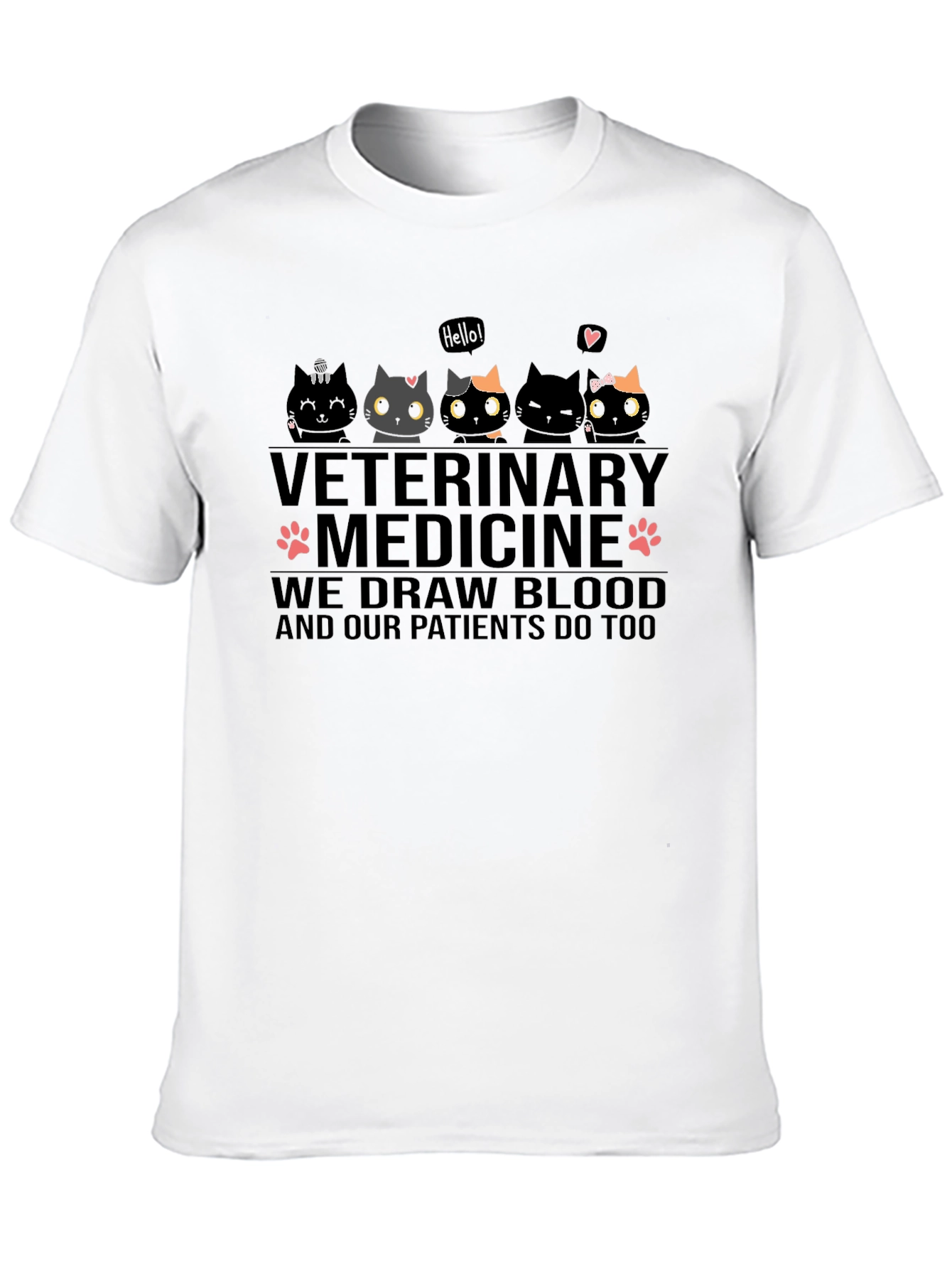 Veterinary Medicine Cat Graphic Tee