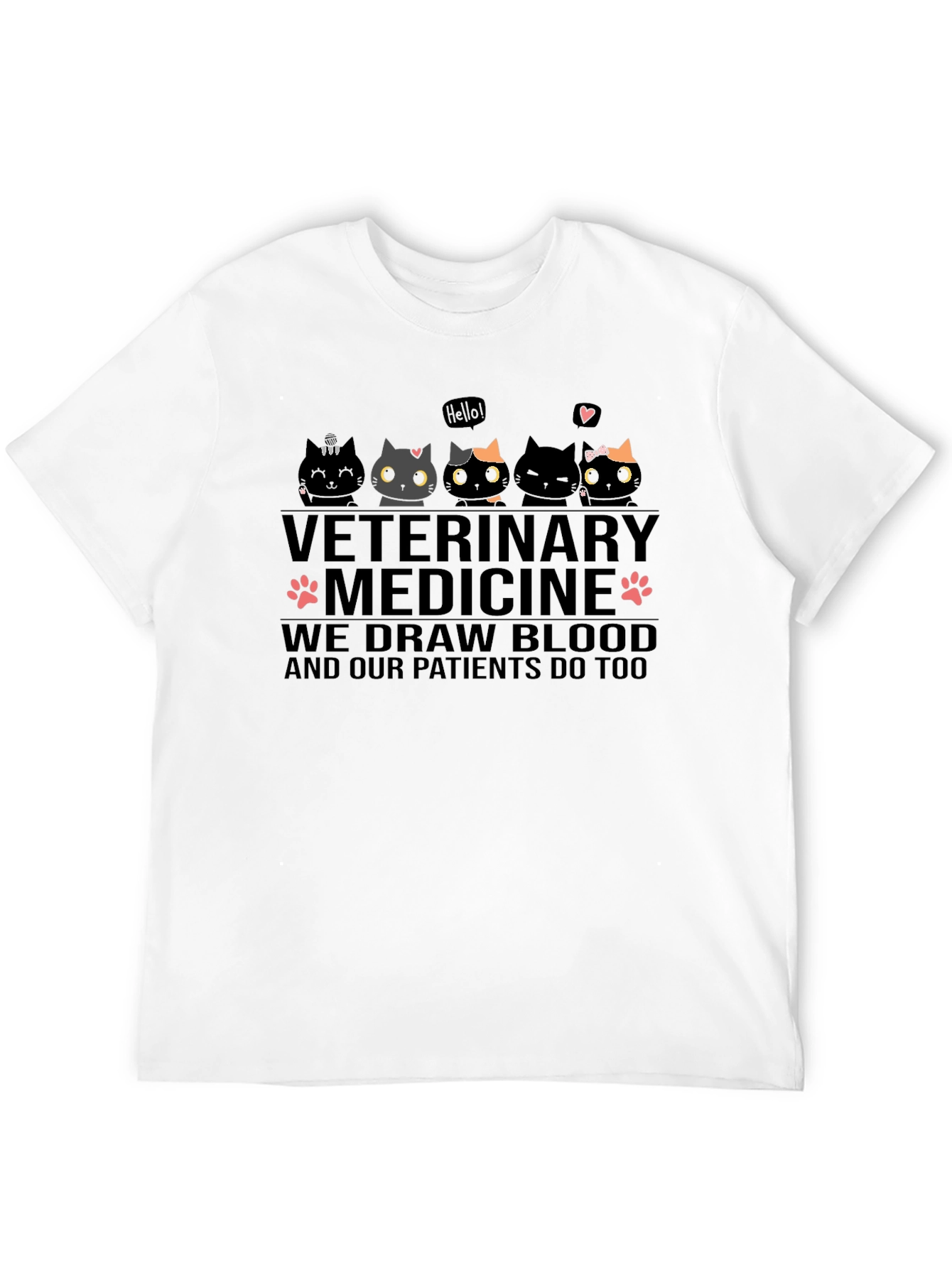 Veterinary Medicine Cat Graphic Tee