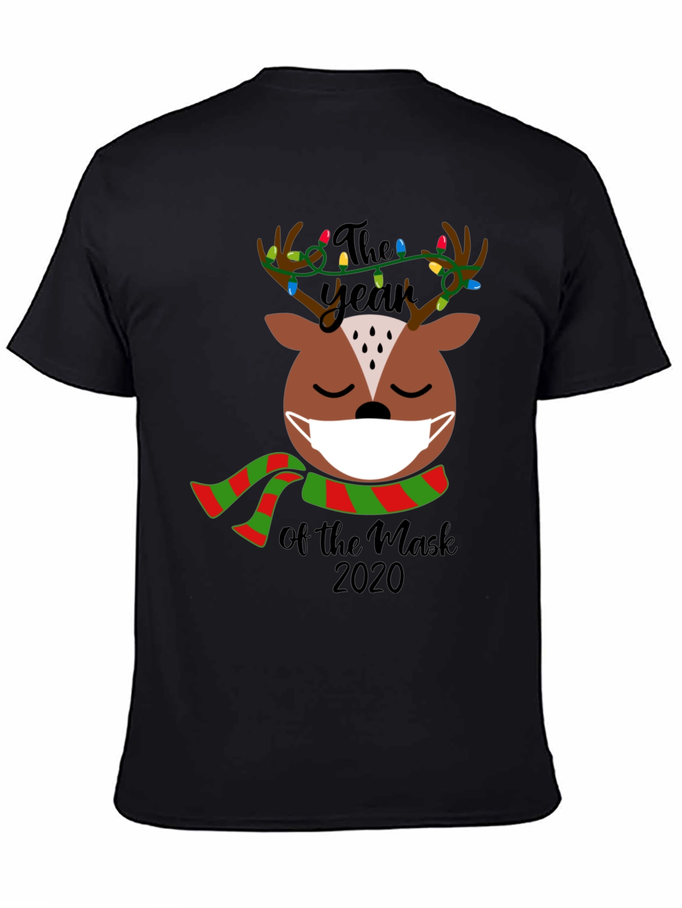 Masked Reindeer Year of the Mask 2020 Tee