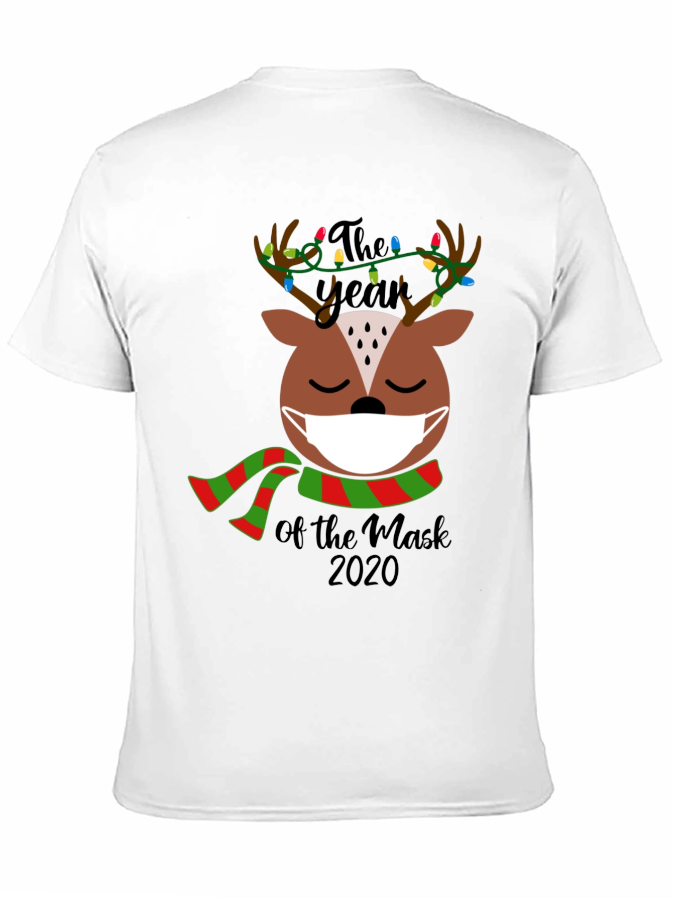 Masked Reindeer Year of the Mask 2020 Tee