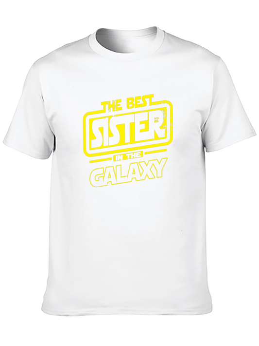 Best Sister in the Galaxy Black T-Shirt