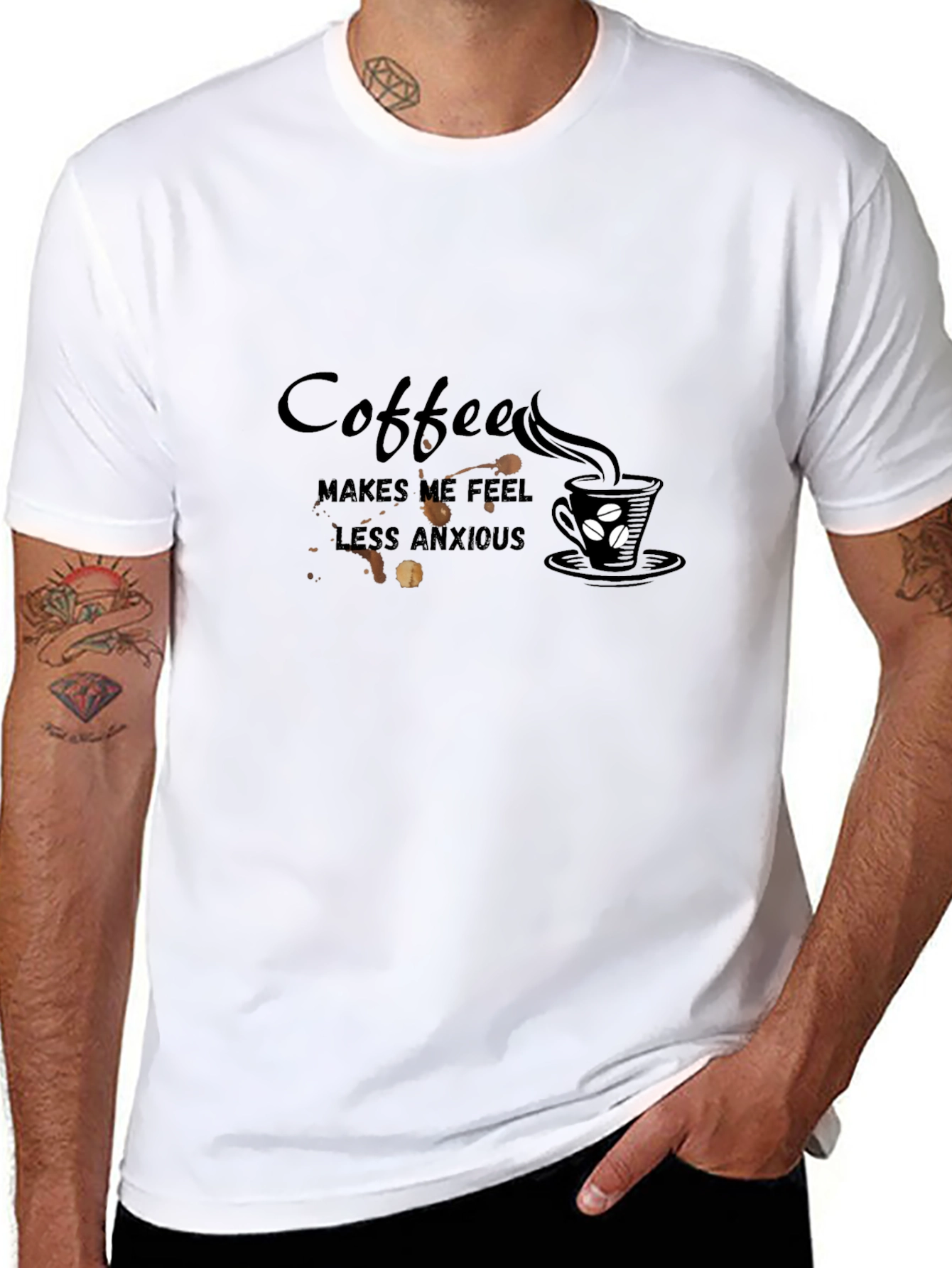 Coffee Makes Me Feel Less Anxious T-Shirt