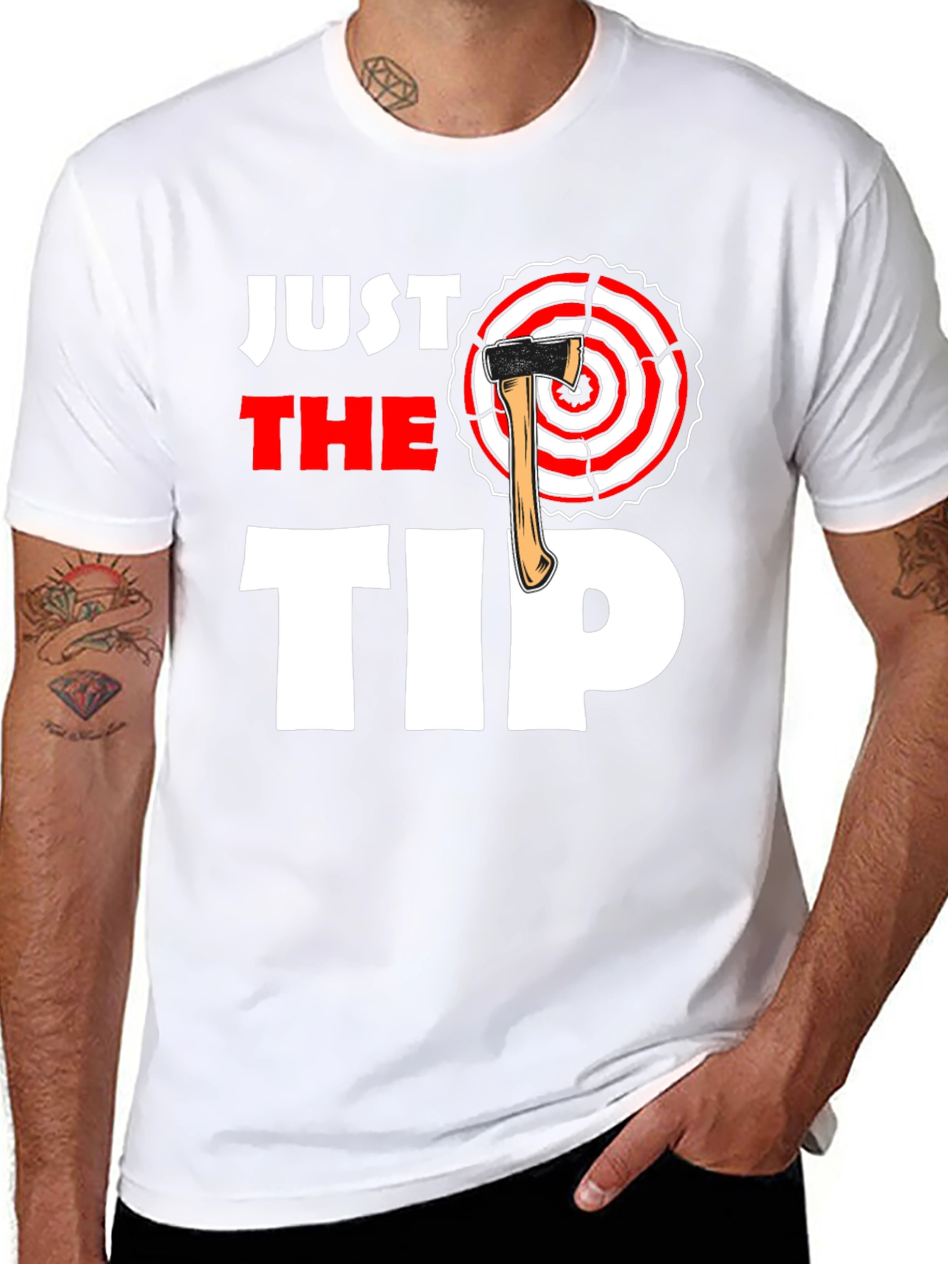 Just The Tip Axe Throwing T-Shirt