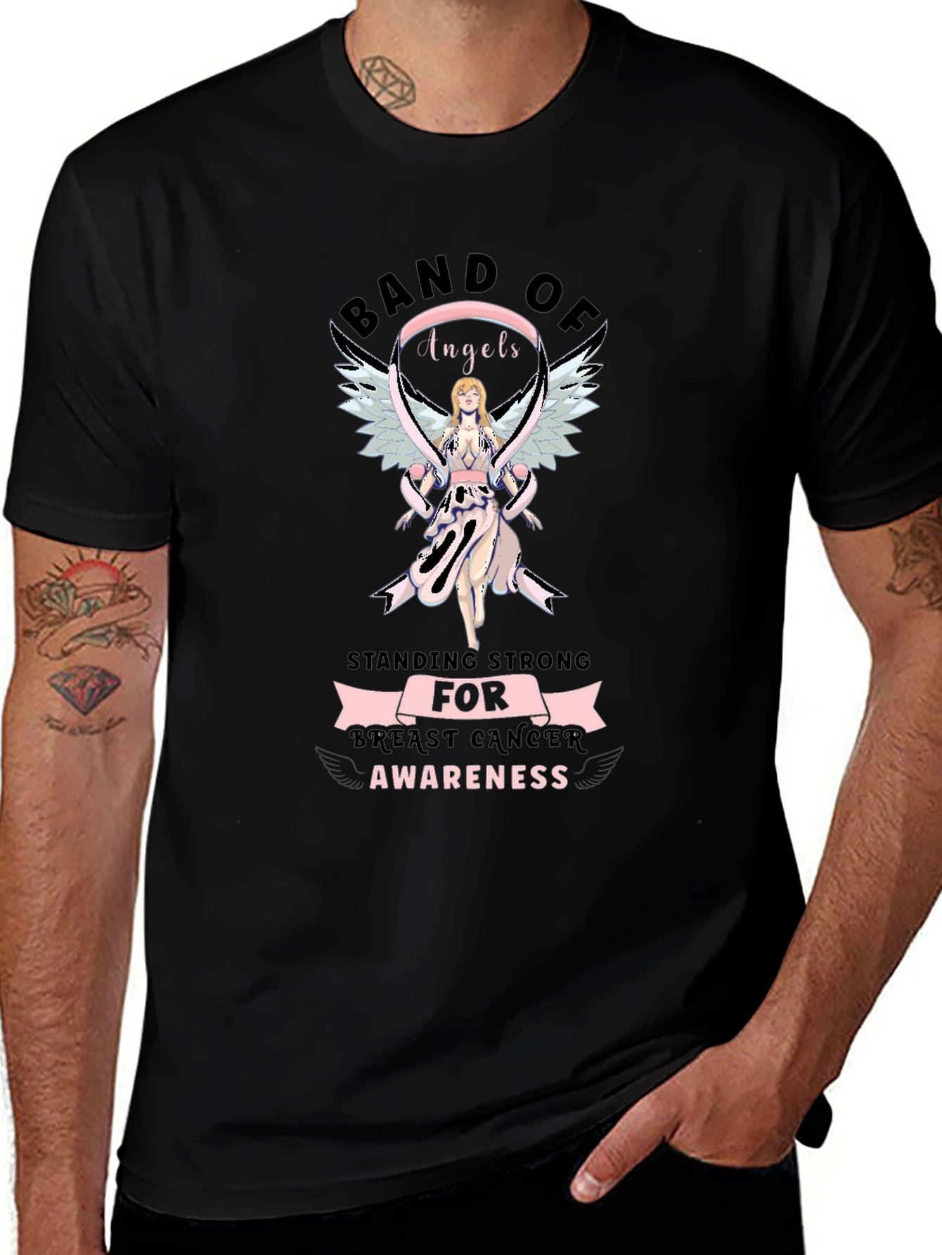 Breast Cancer Awareness Graphic T-Shirt