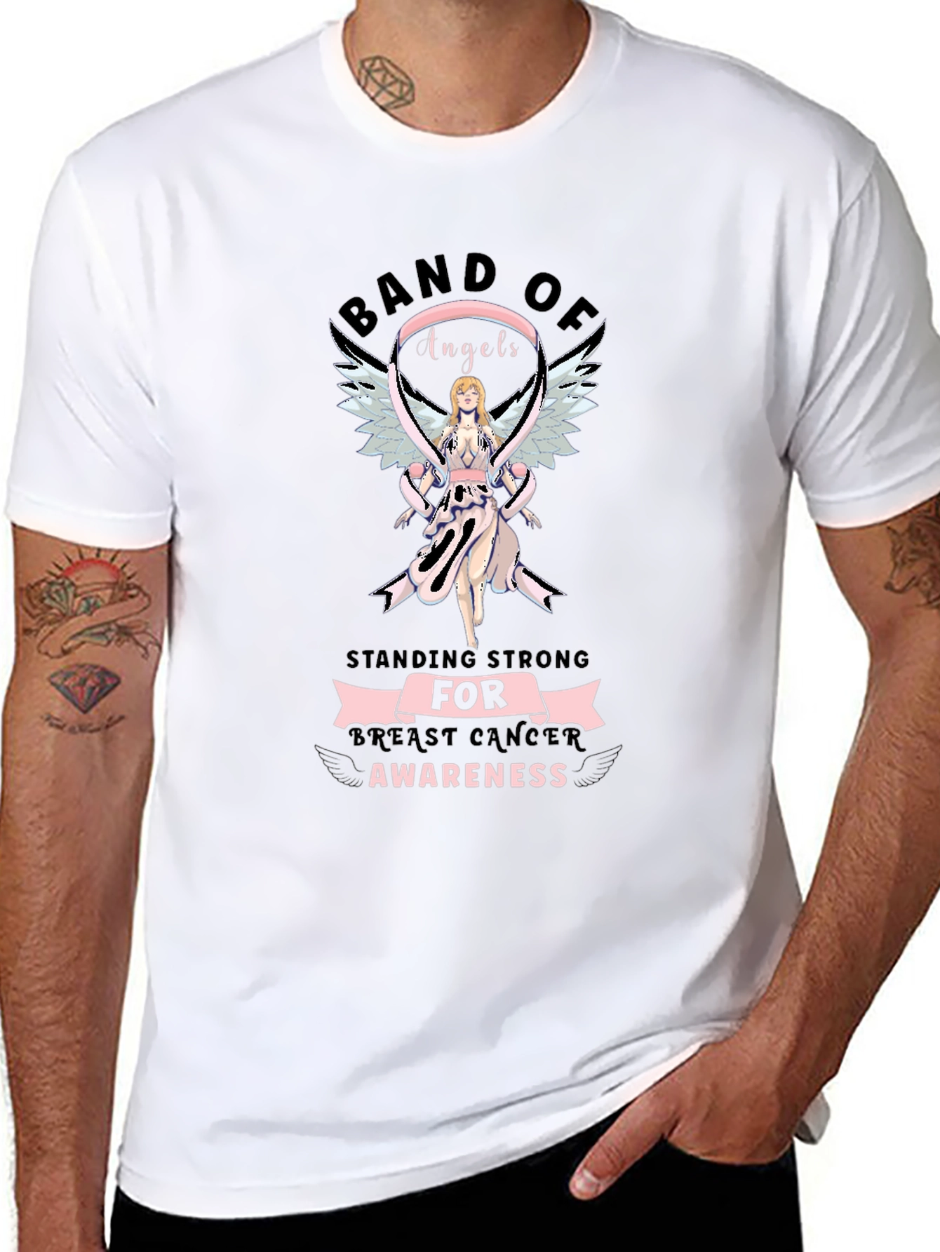 Breast Cancer Awareness Graphic T-Shirt