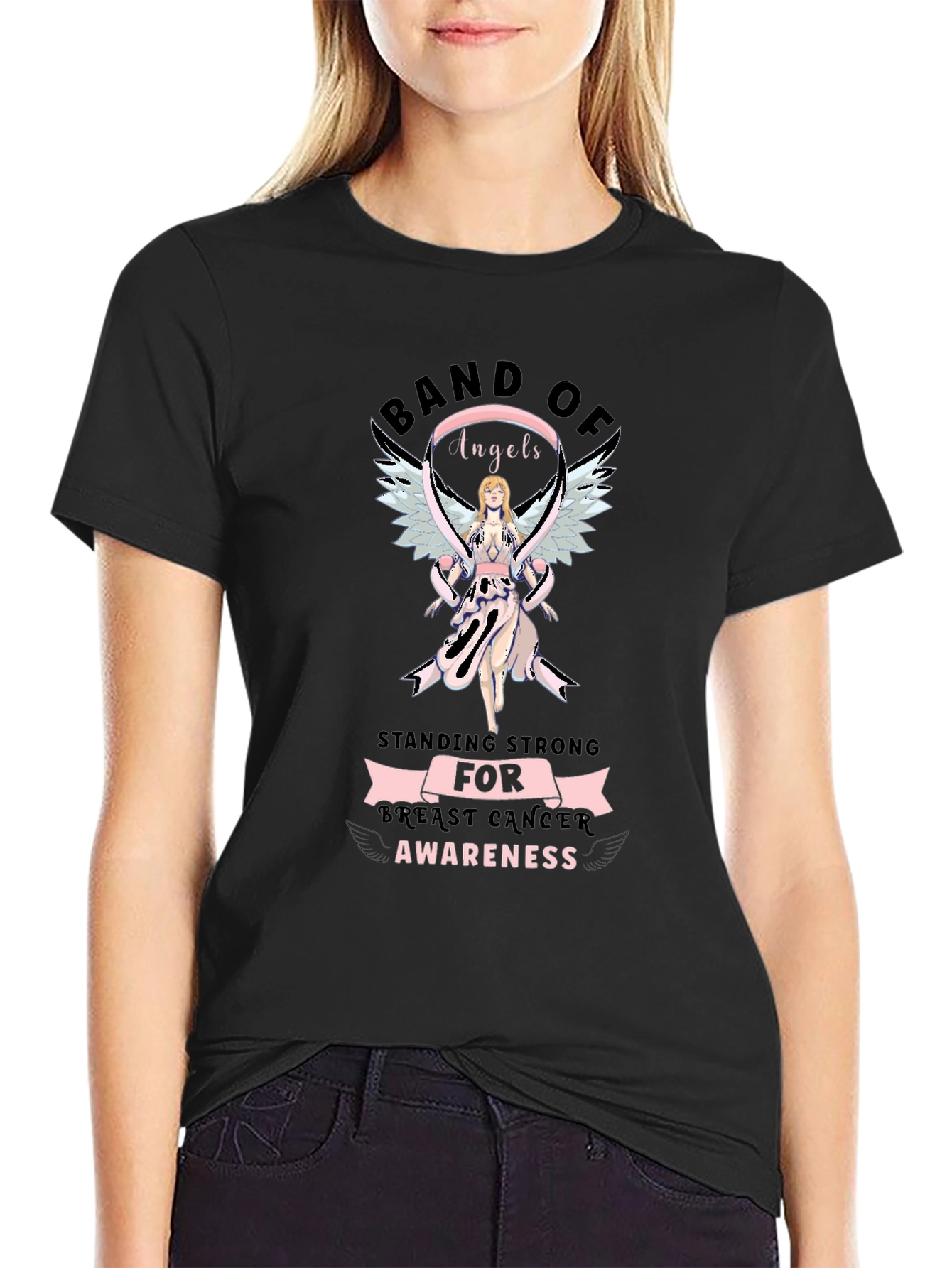 Breast Cancer Awareness Graphic T-Shirt