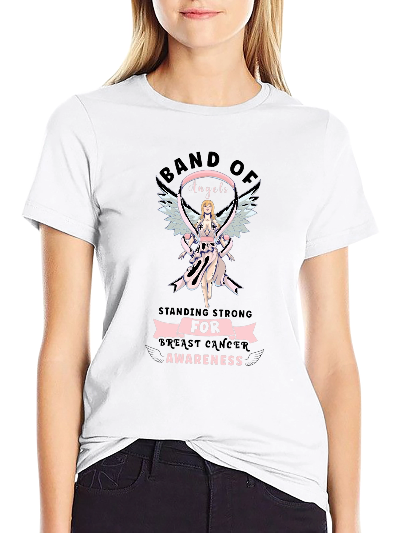 Breast Cancer Awareness Graphic T-Shirt