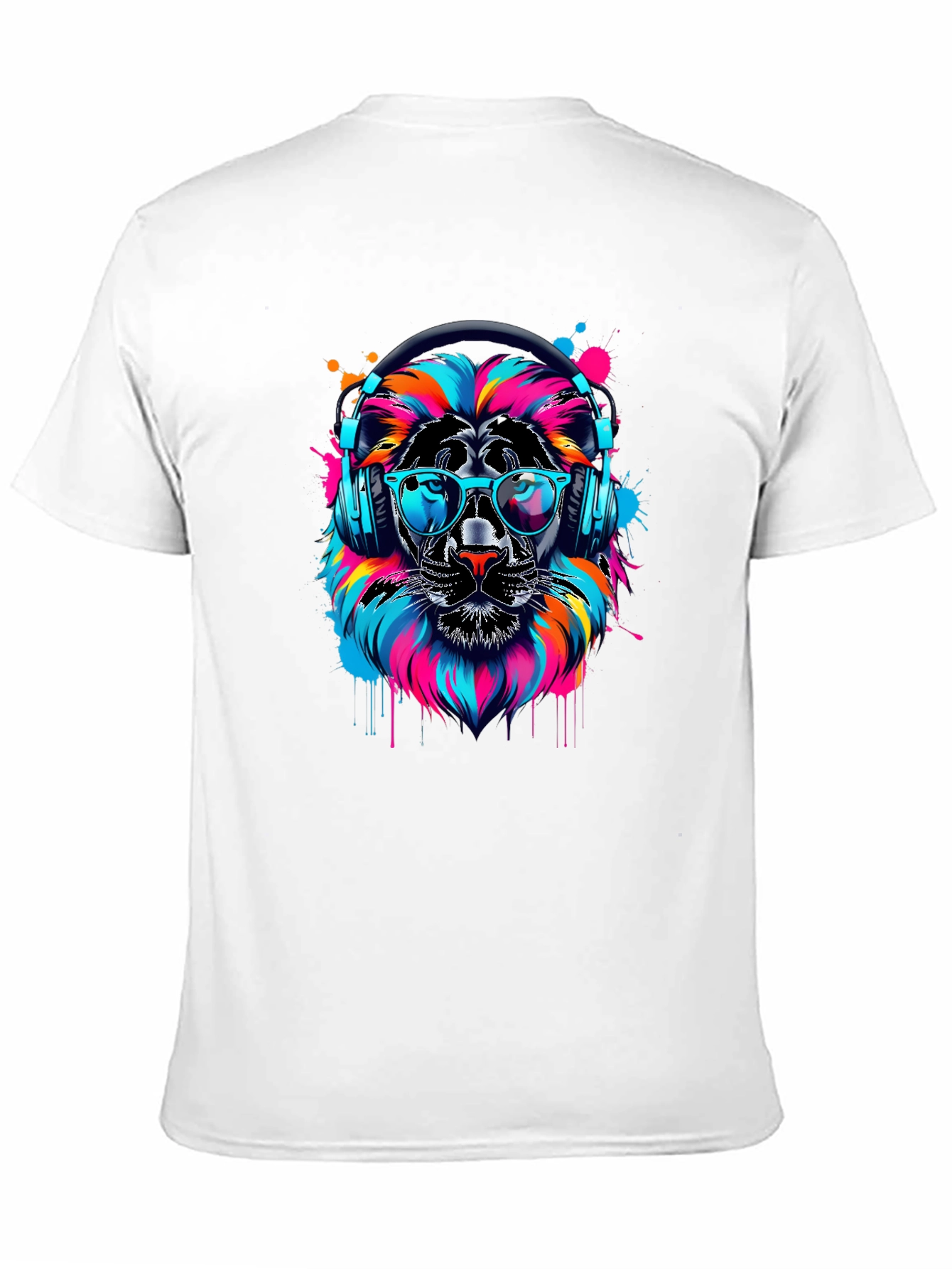 Cool Lion Graphic Tee - Black