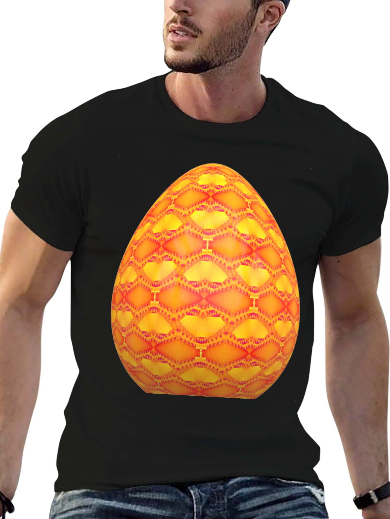 Abstract Easter Egg Graphic Tee - Bold & Unique!