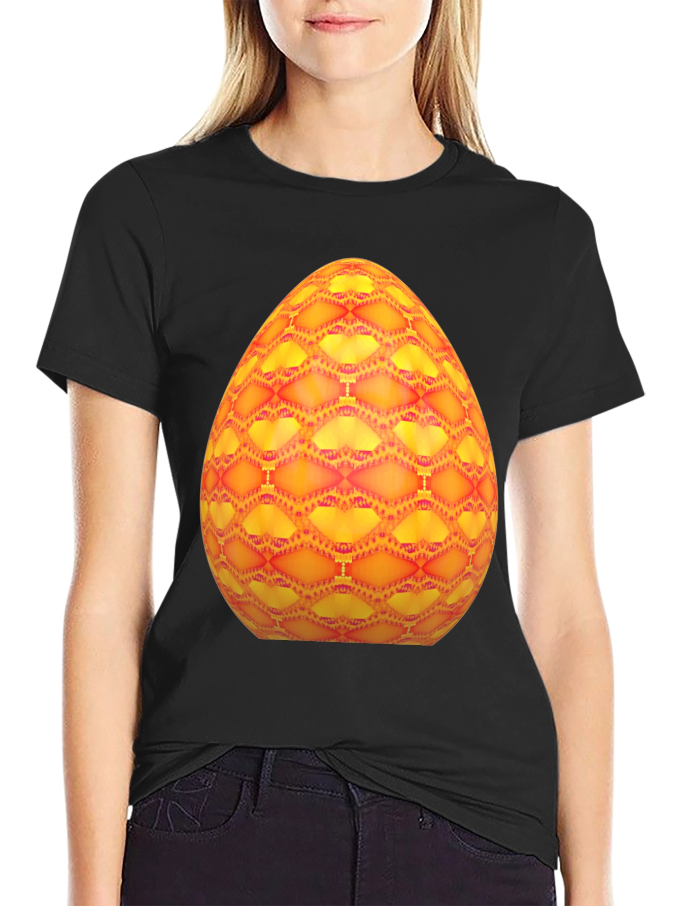 Abstract Easter Egg Graphic Tee - Bold & Unique!