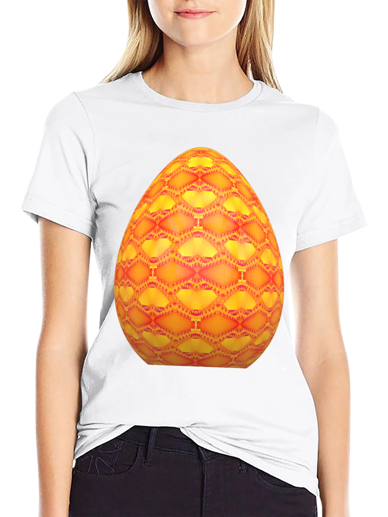 Abstract Easter Egg Graphic Tee - Bold & Unique!