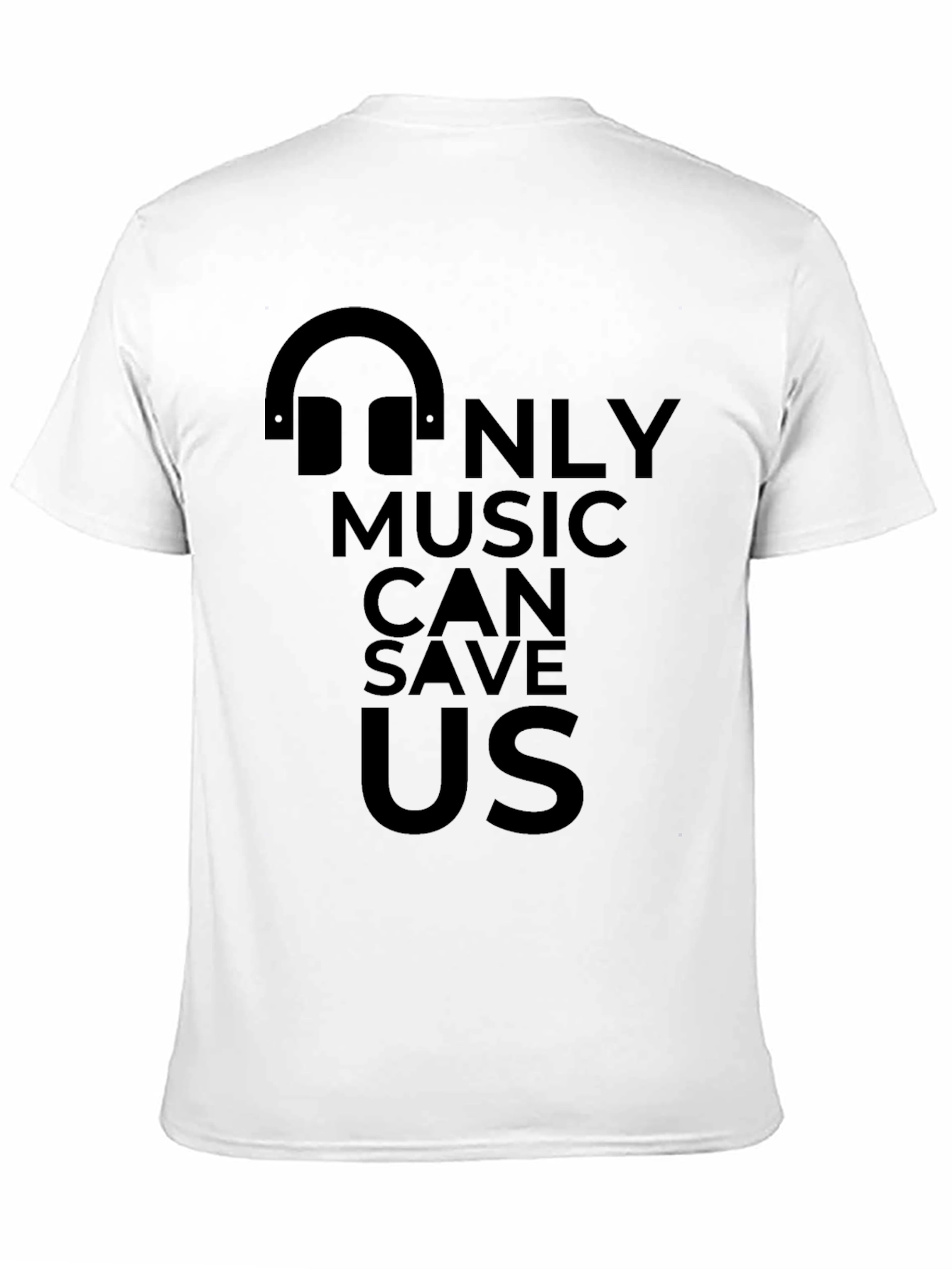 Music Can Save Us Black Graphic Tee