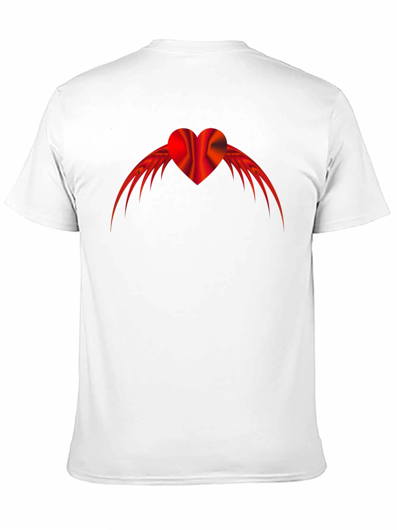 Winged Heart Graphic Tee - Mens Black T-Shirt