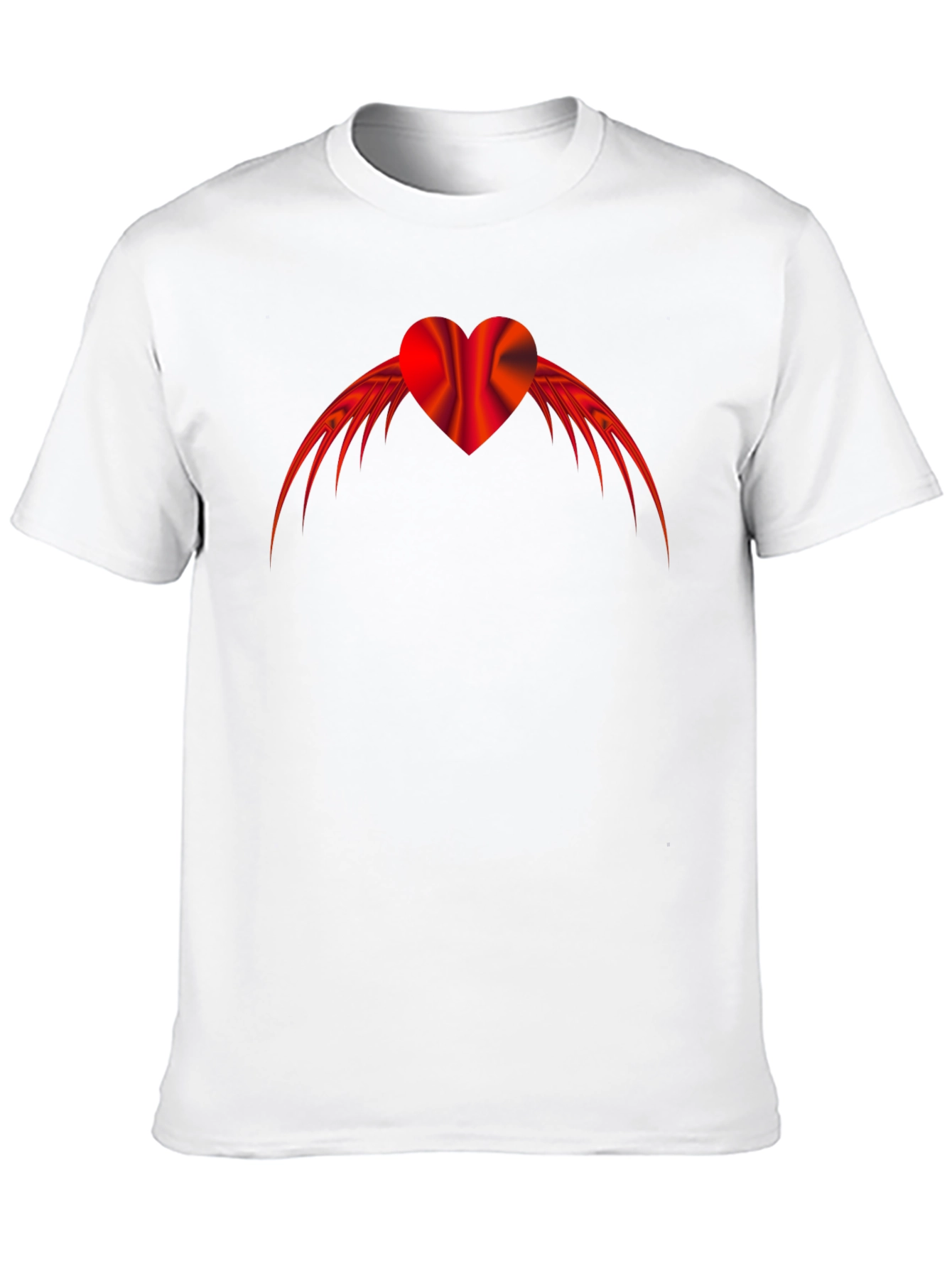 Winged Heart Graphic Tee - Mens Black T-Shirt