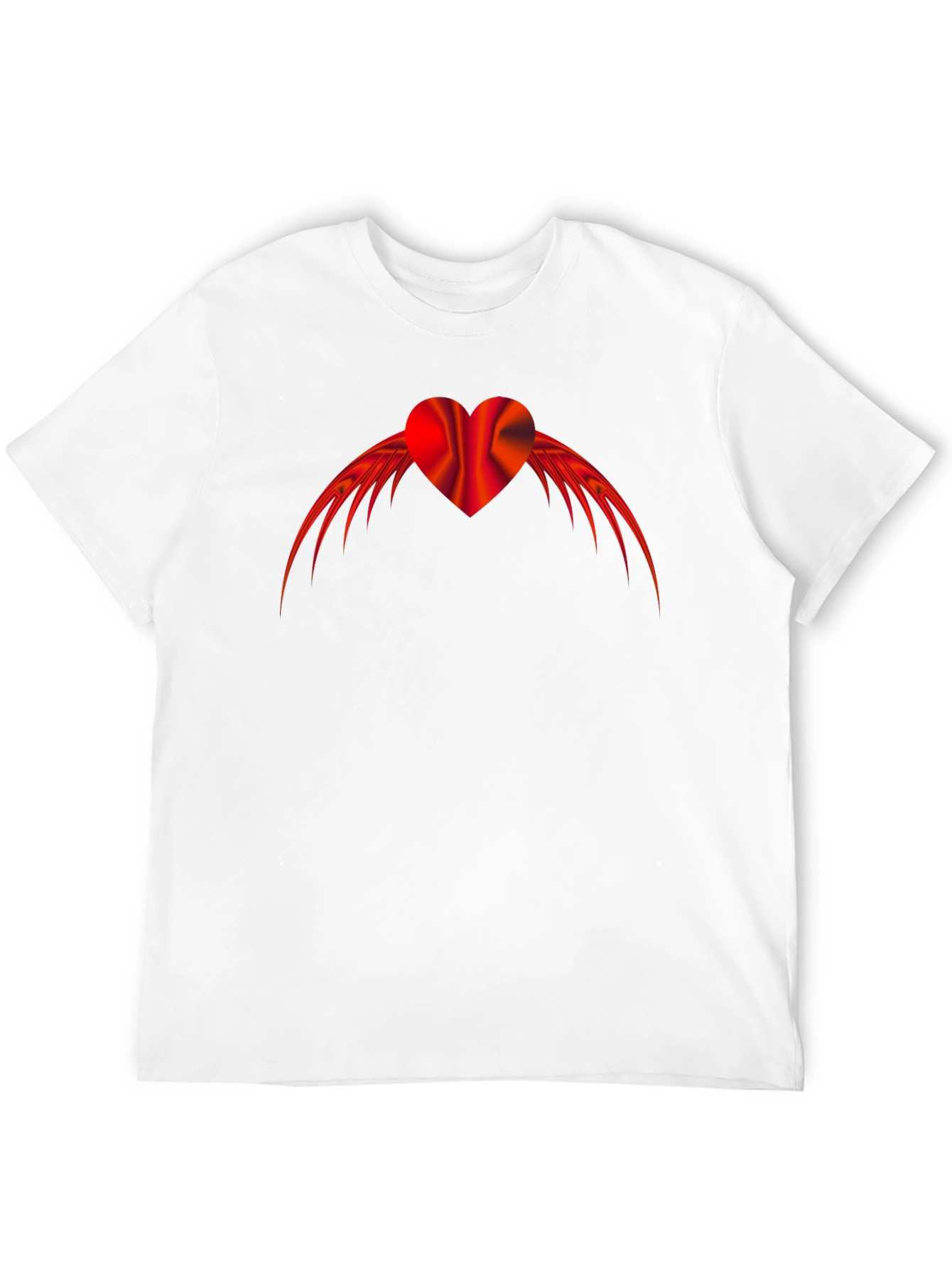 Winged Heart Graphic Tee - Mens Black T-Shirt