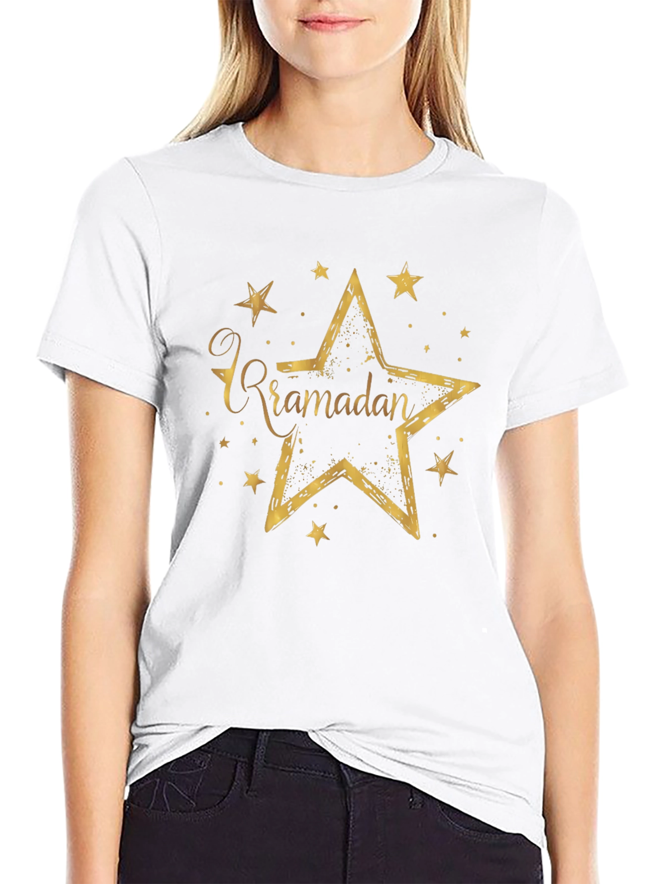 Ramadan Star T-Shirt - Black