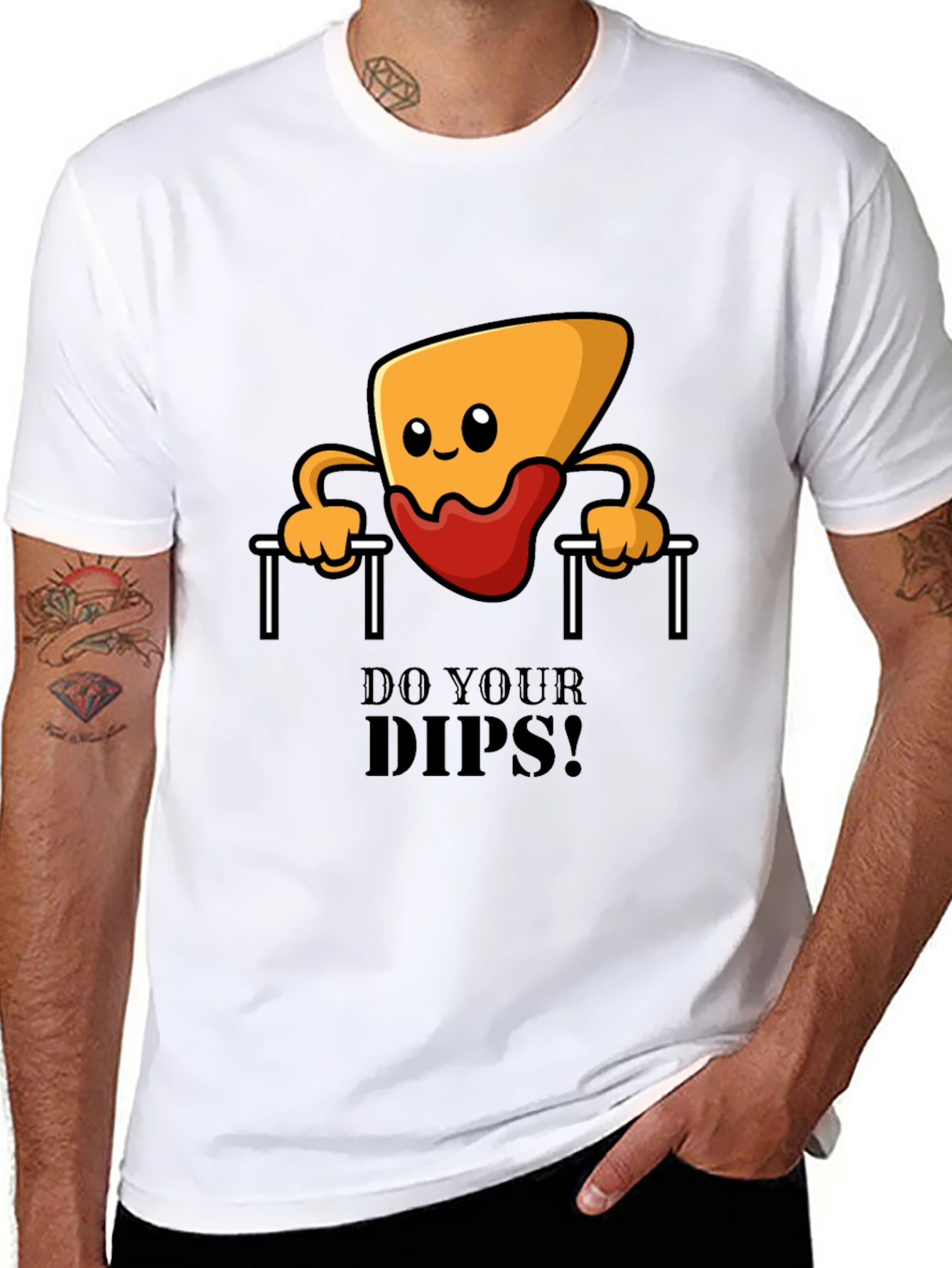 Funny Workout T-Shirt - Do Your Dips!