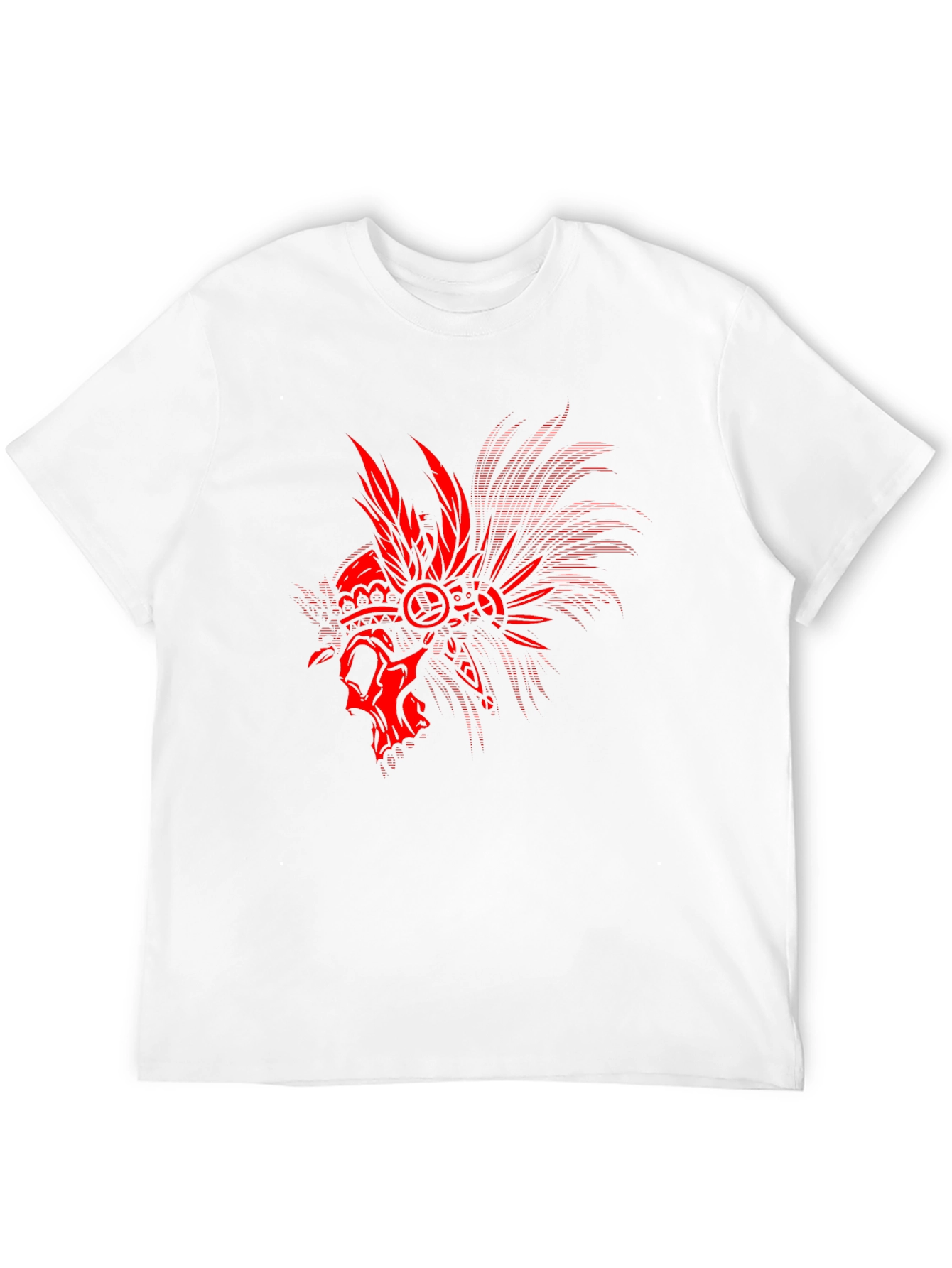 Skull Headdress Graphic Tee - Black