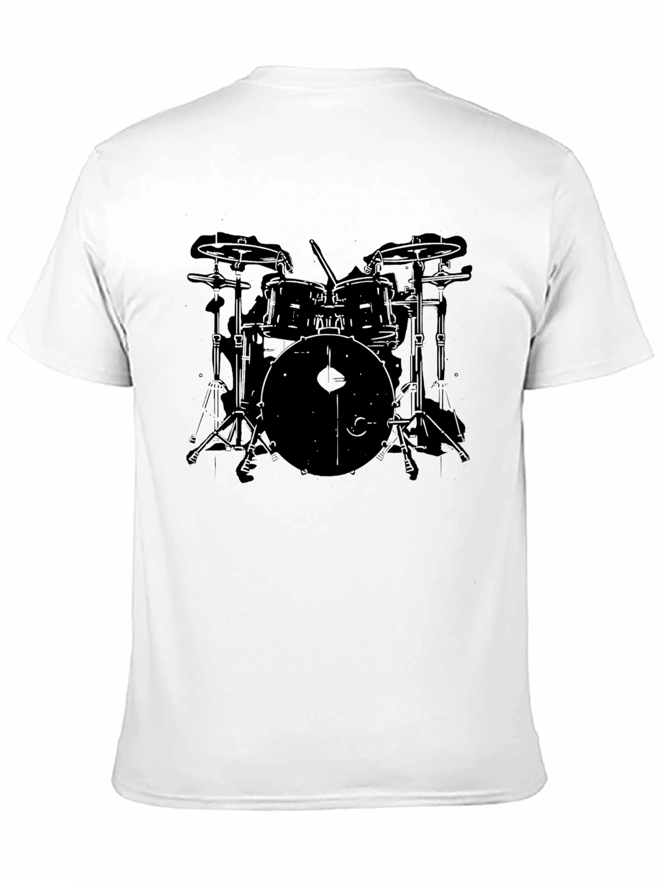 Drum Set Graphic Tee - Musician T-Shirt