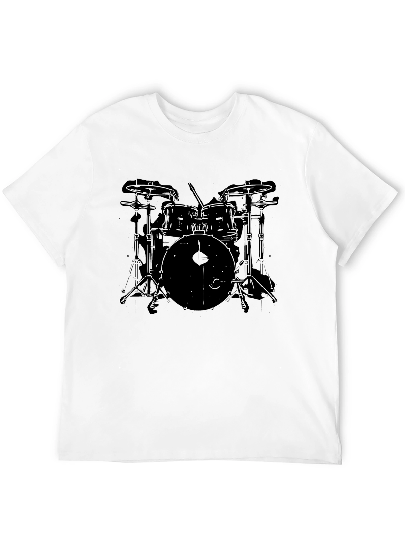 Drum Set Graphic Tee - Musician T-Shirt