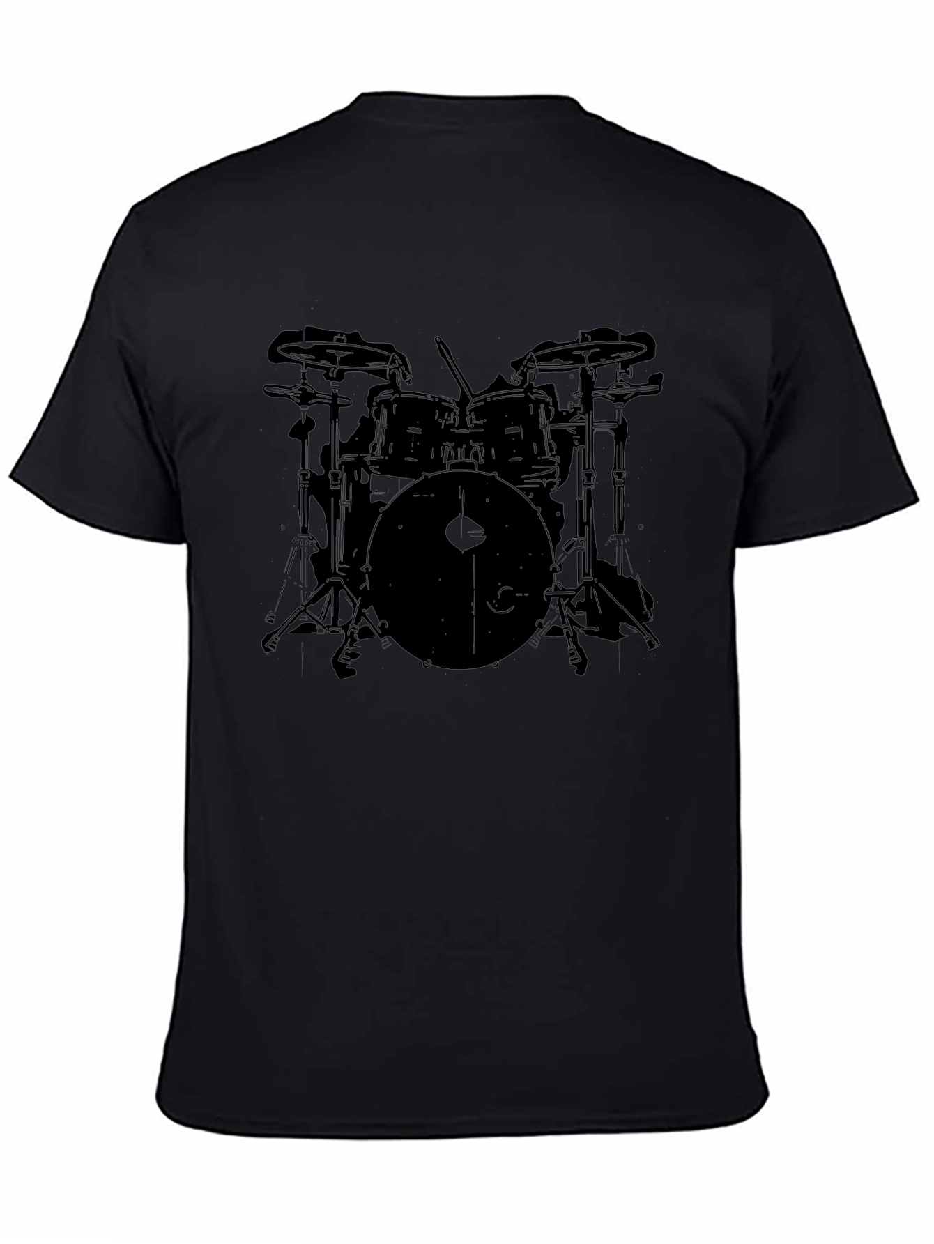 Drum Set Graphic Tee - Musician T-Shirt