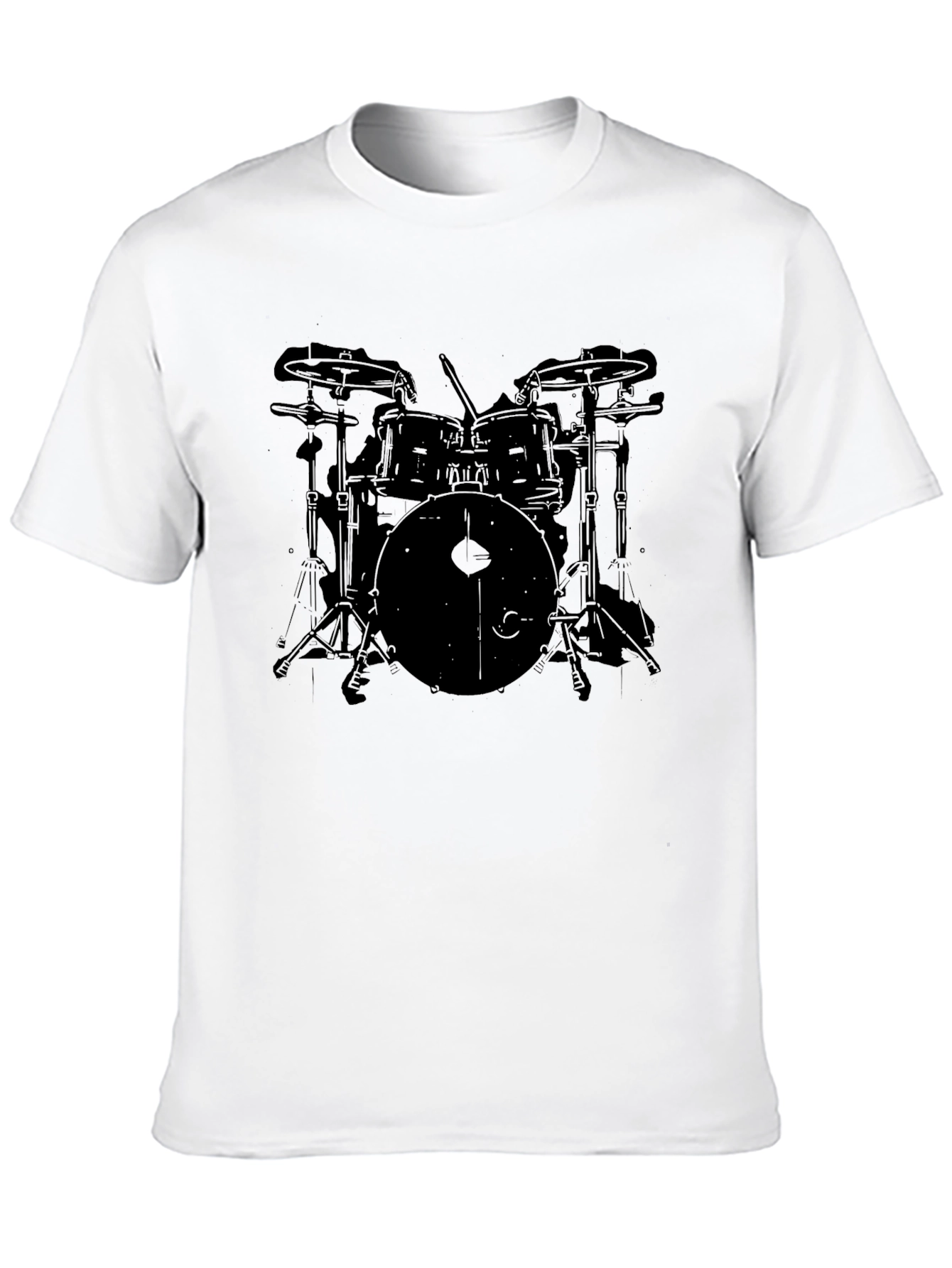 Drum Set Graphic Tee - Musician T-Shirt