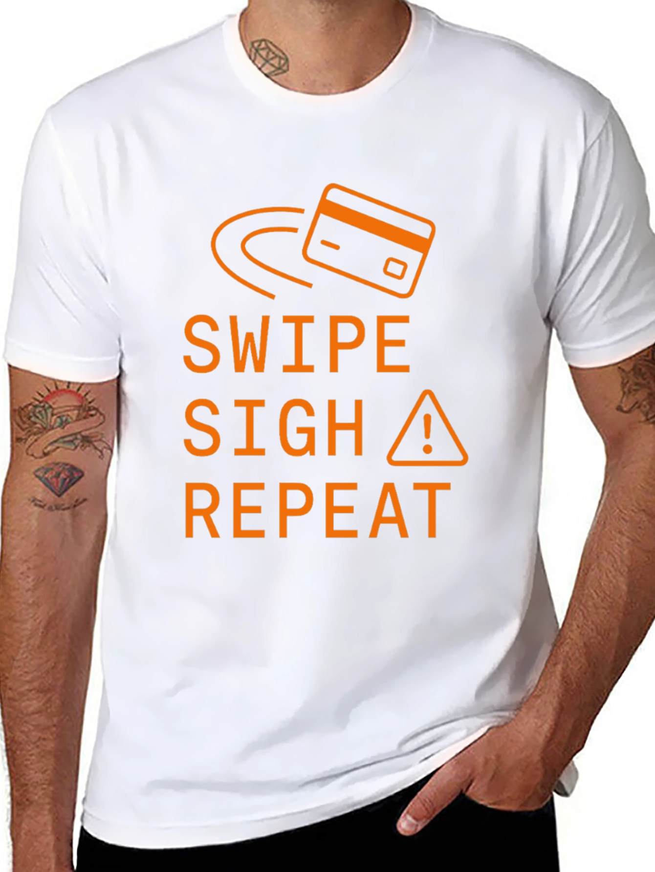 Swipe Sigh Repeat Graphic Tee