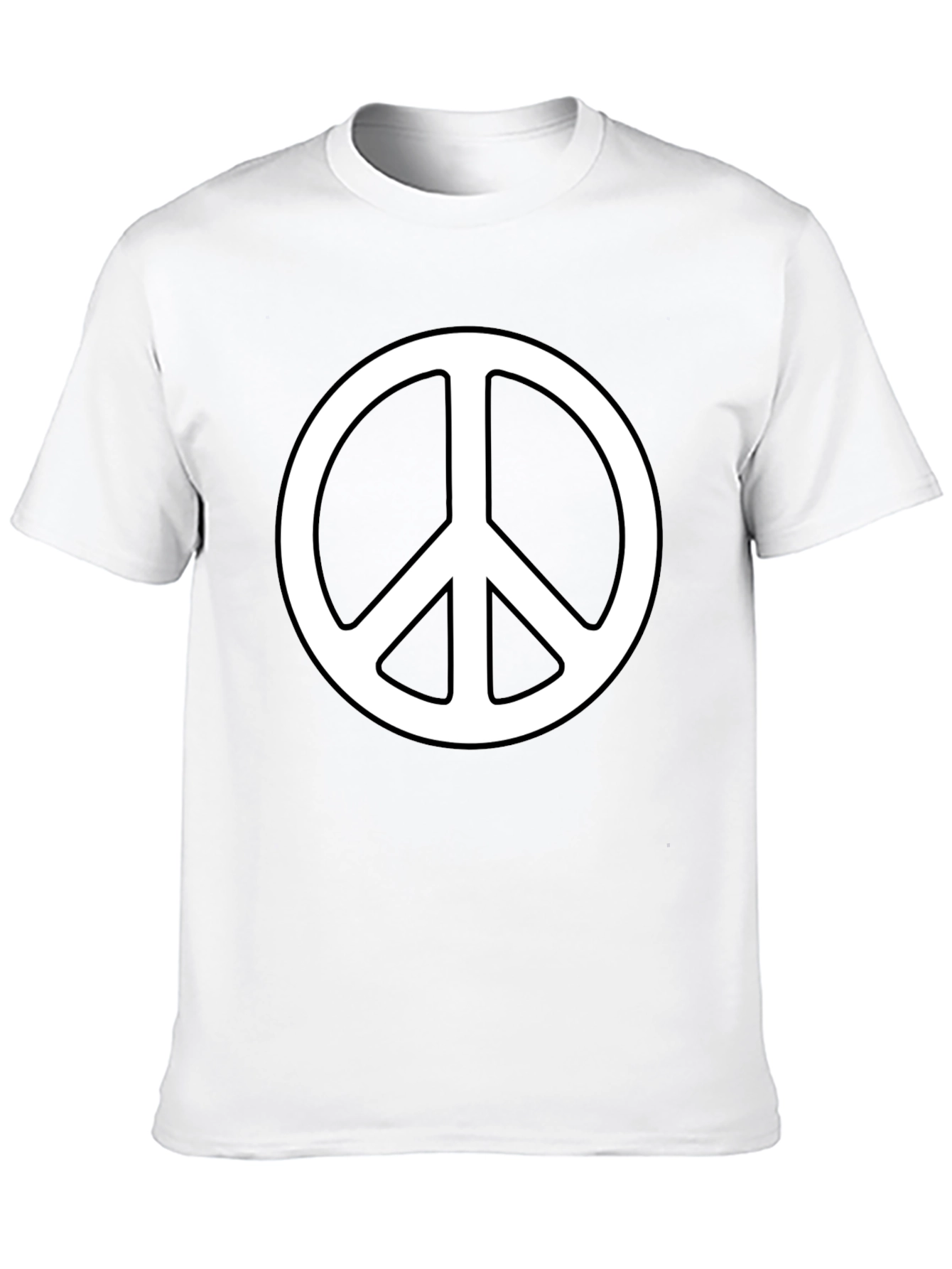 Peace Symbol Graphic Tee - Black