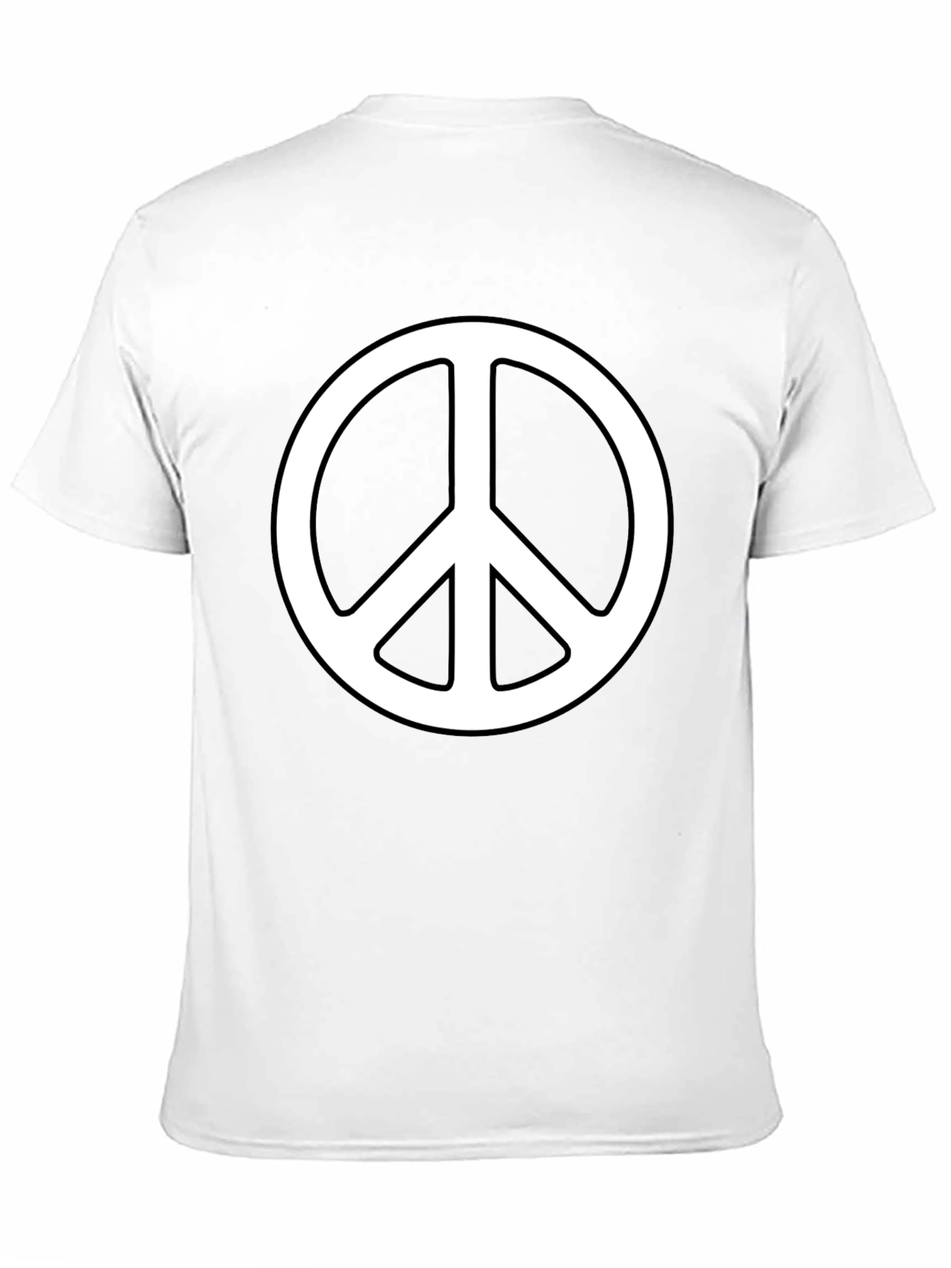 Peace Symbol Graphic Tee - Black