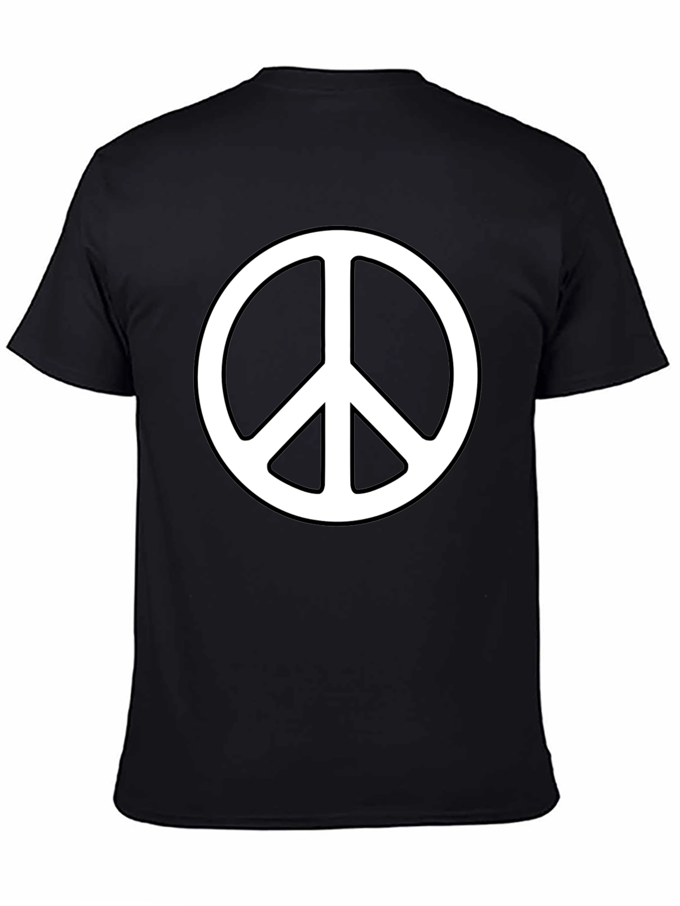 Peace Symbol Graphic Tee - Black