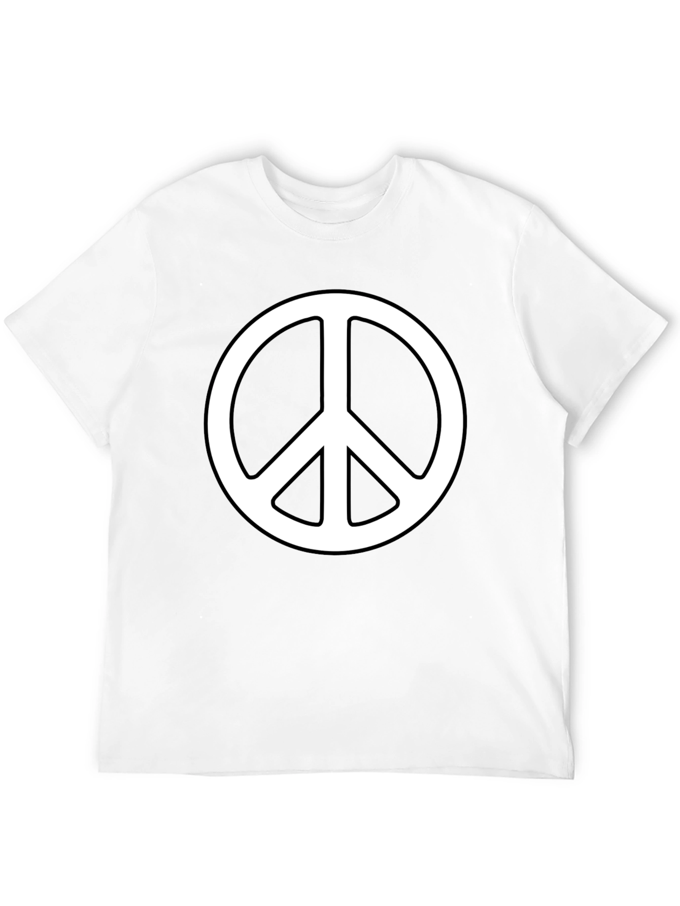 Peace Symbol Graphic Tee - Black