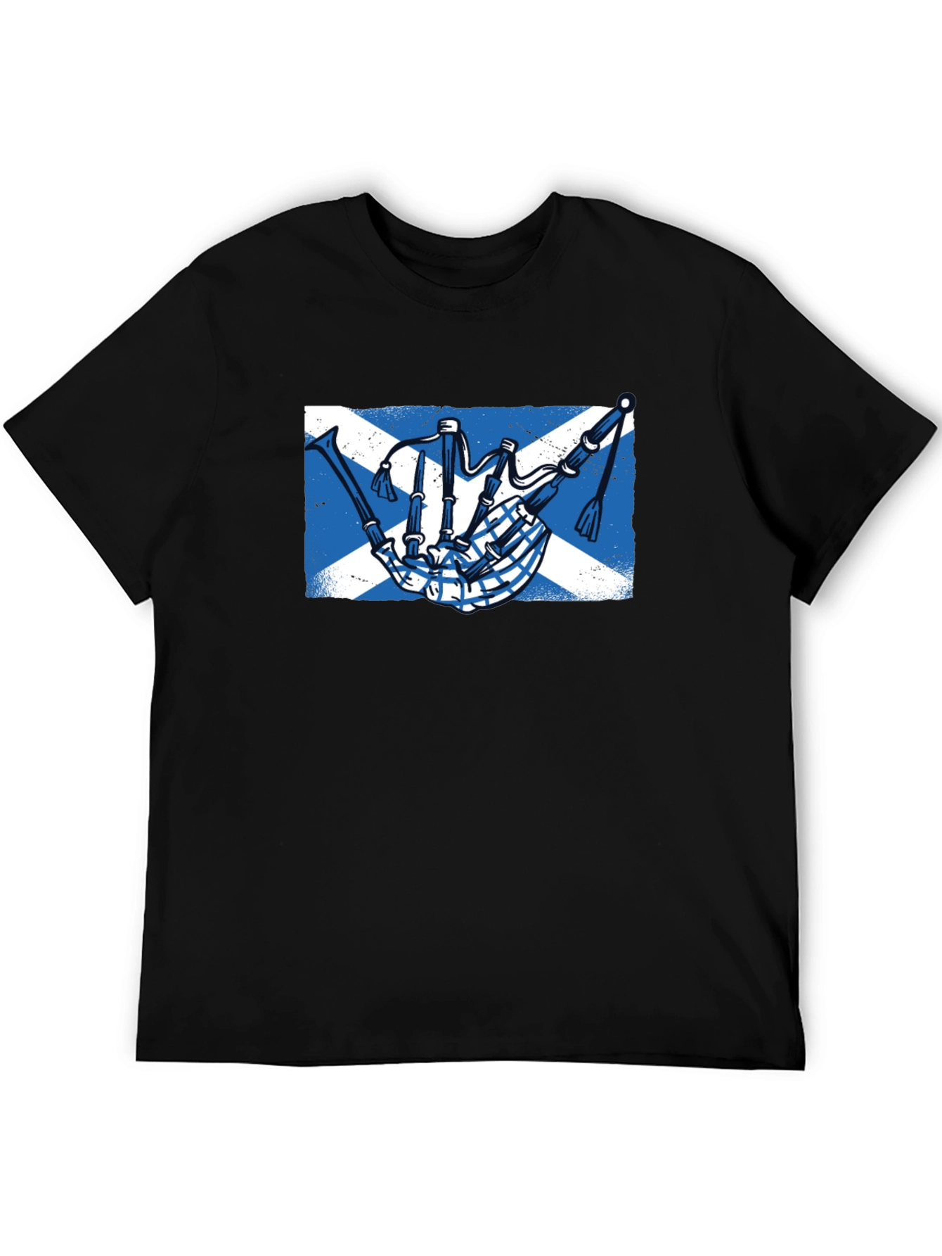 Scottish Bagpipe Saltire T-Shirt