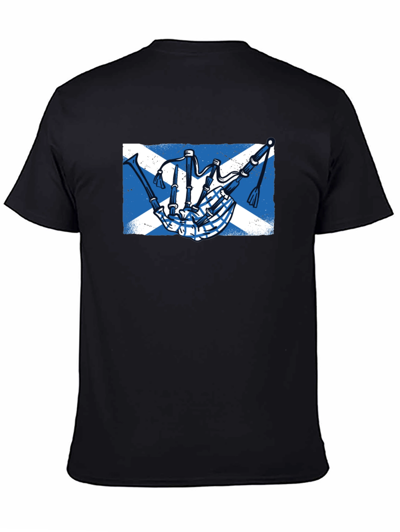 Scottish Bagpipe Saltire T-Shirt