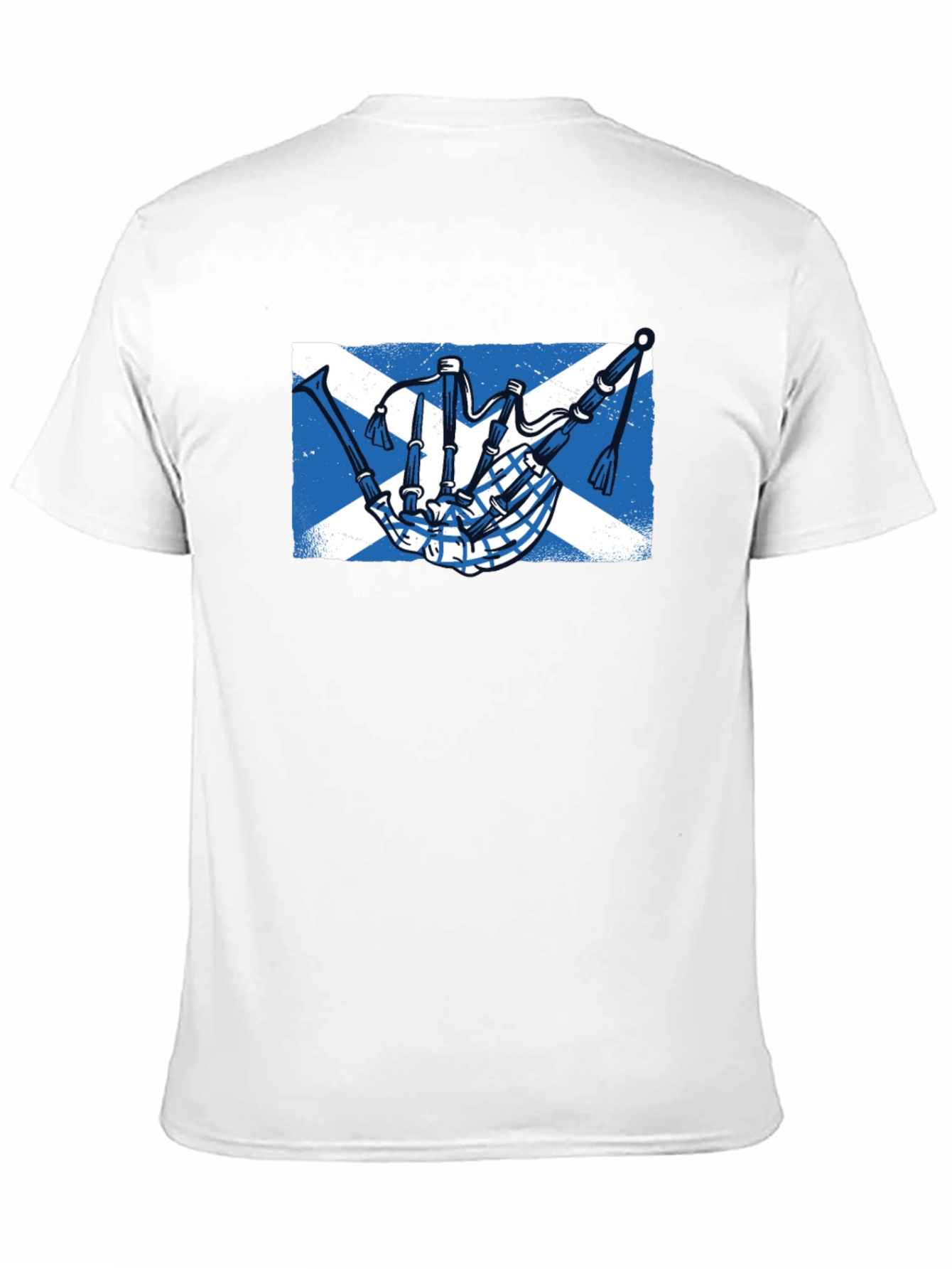 Scottish Bagpipe Saltire T-Shirt