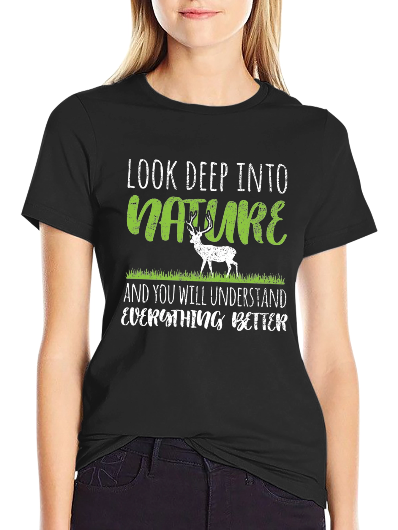 Look Deep Into Nature Mens Graphic Tee