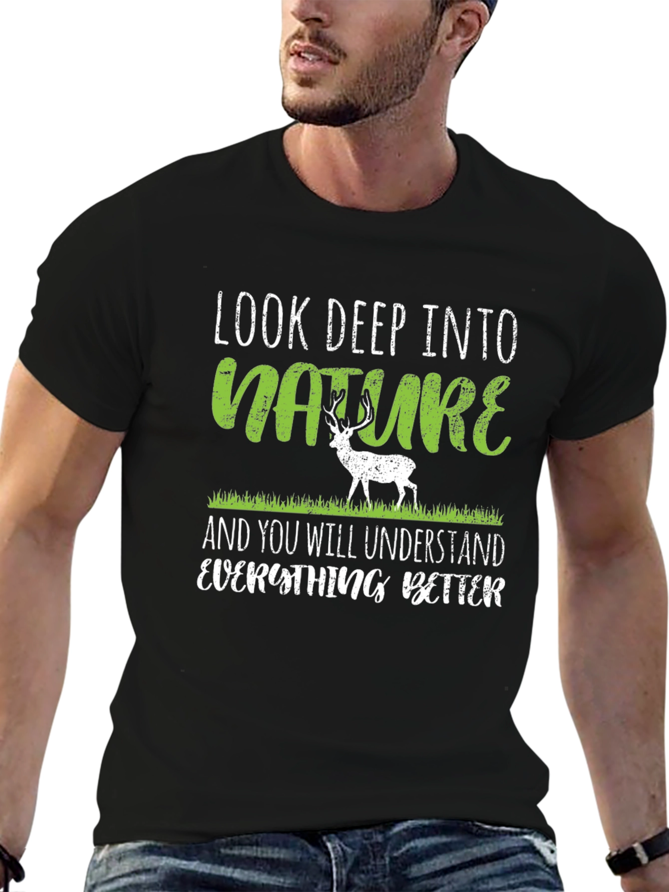 Look Deep Into Nature Mens Graphic Tee