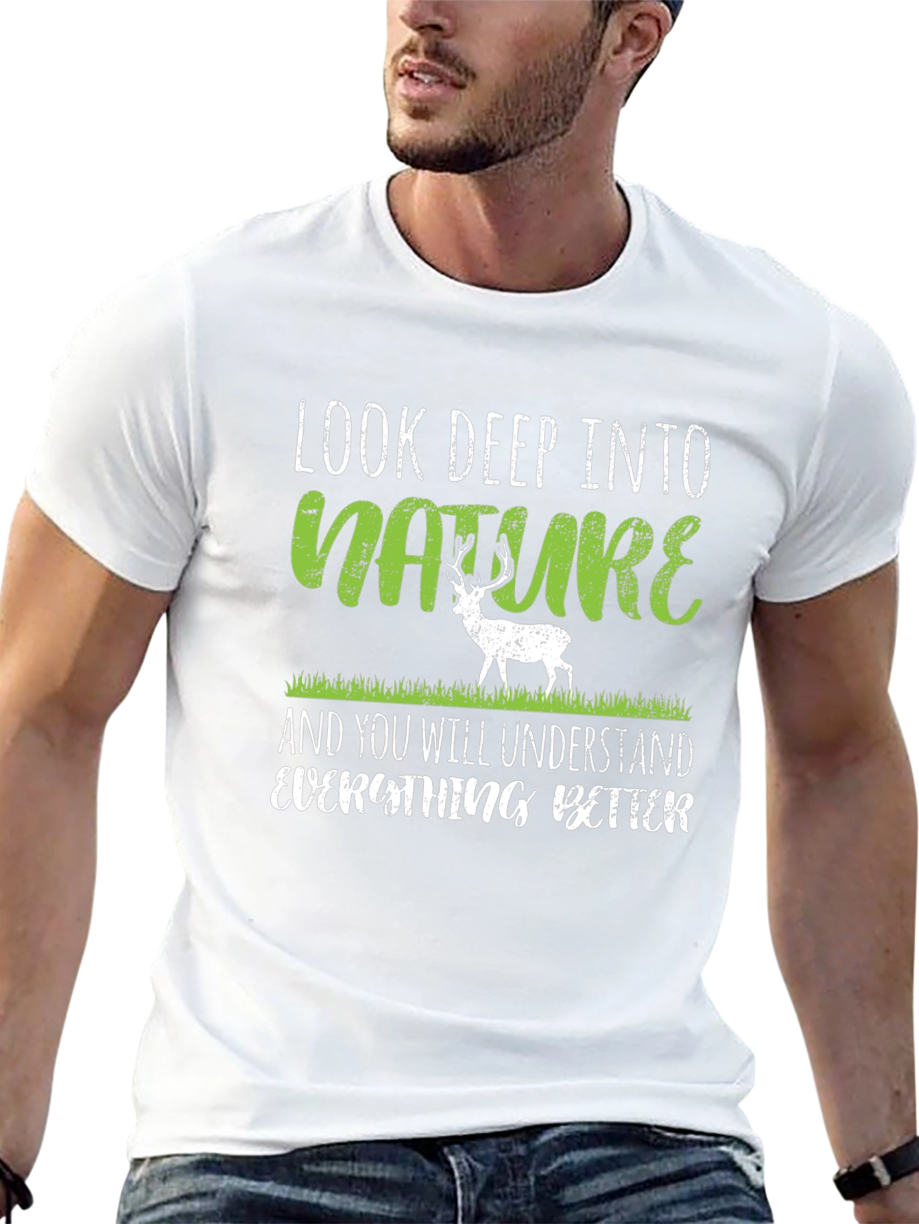 Look Deep Into Nature Mens Graphic Tee