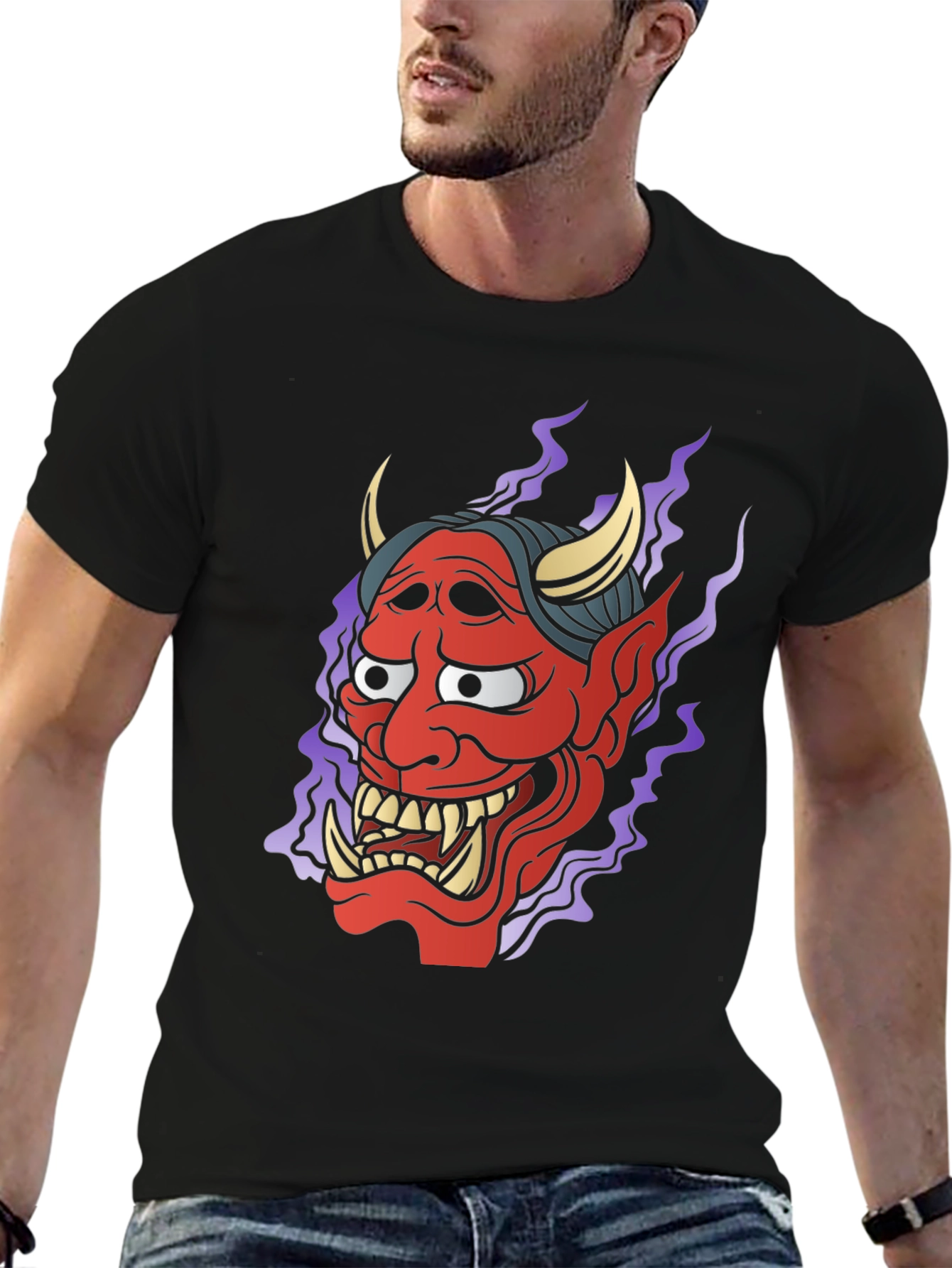 Hannya Demon Graphic T-Shirt