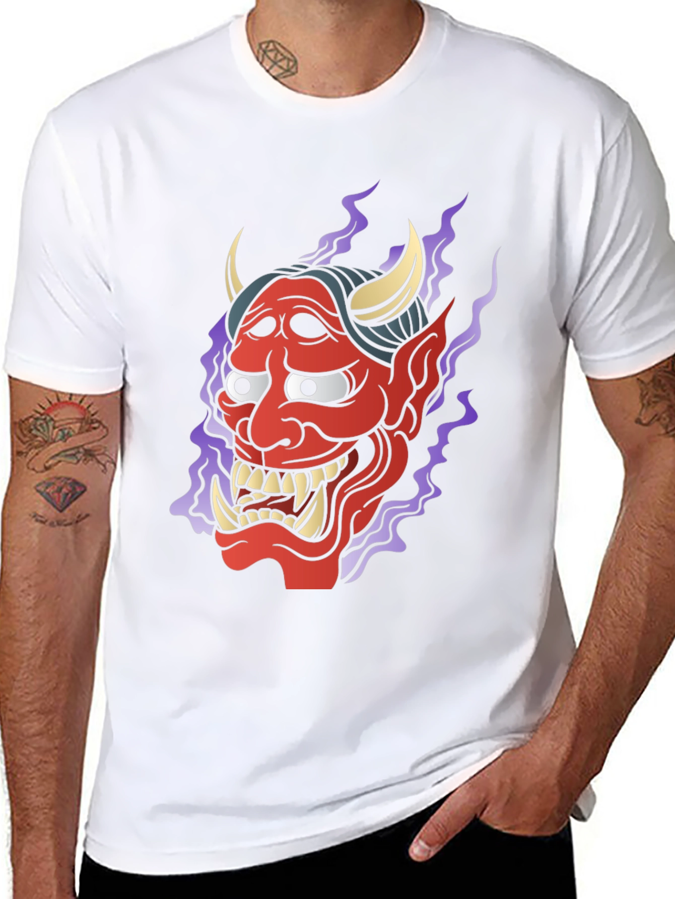 Hannya Demon Graphic T-Shirt