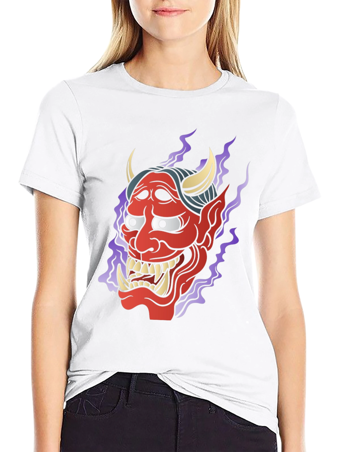 Hannya Demon Graphic T-Shirt