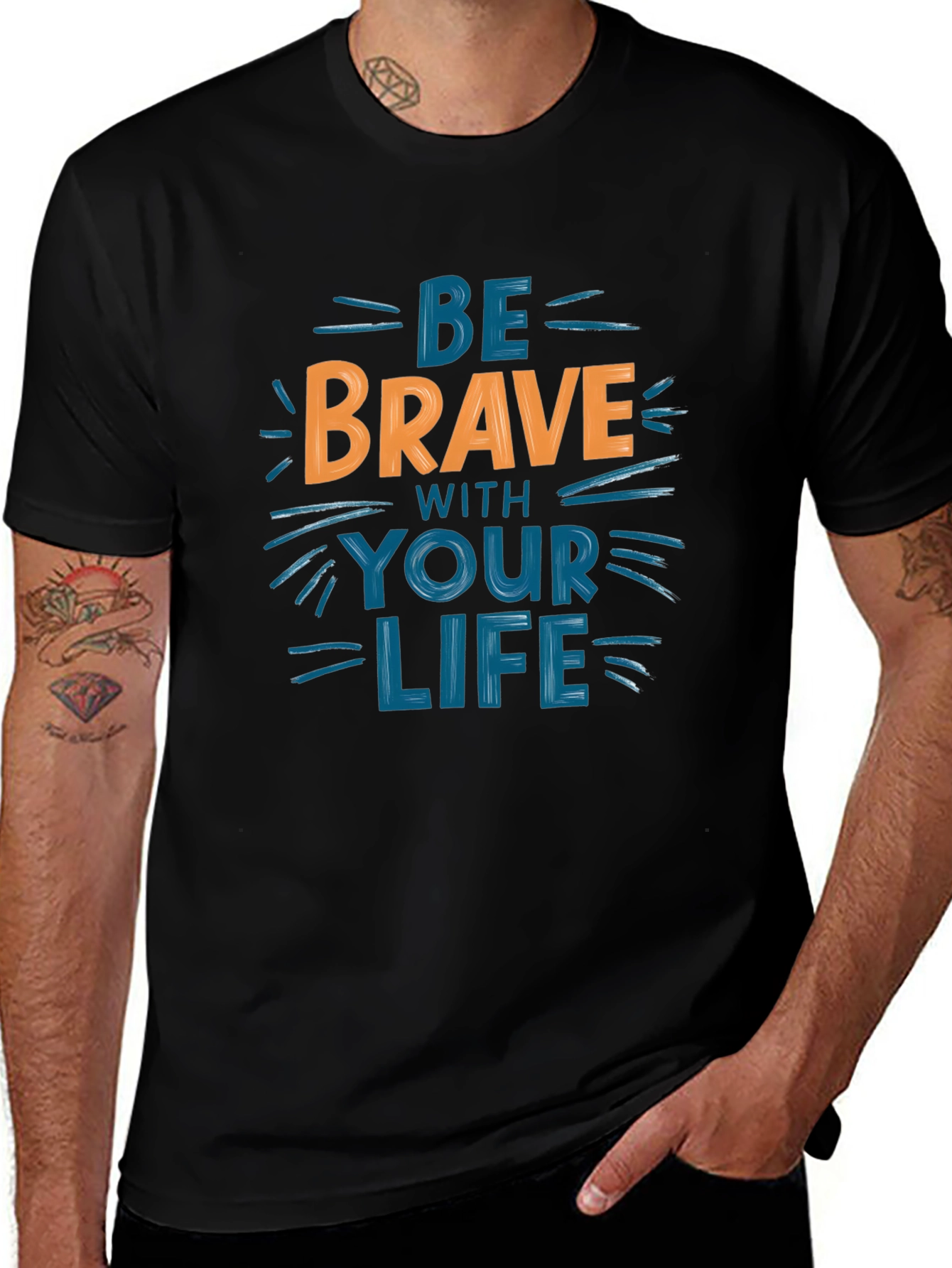 Be Brave T-Shirt - Motivational Graphic Tee